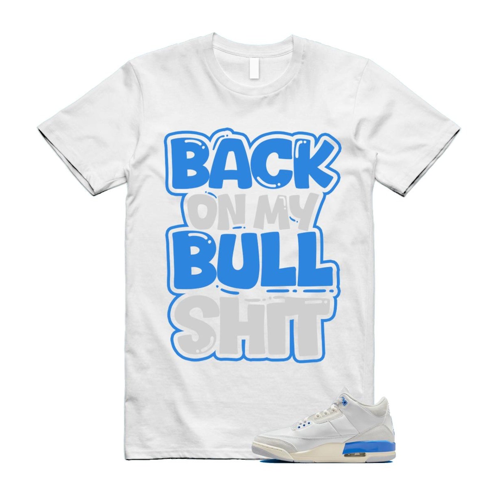 3 Lucky Shorts White Hydrogen Legend Blue Photon Dust T Shirt Match BULL CT8532-101 T-Shirt, Sneaker Match Tee