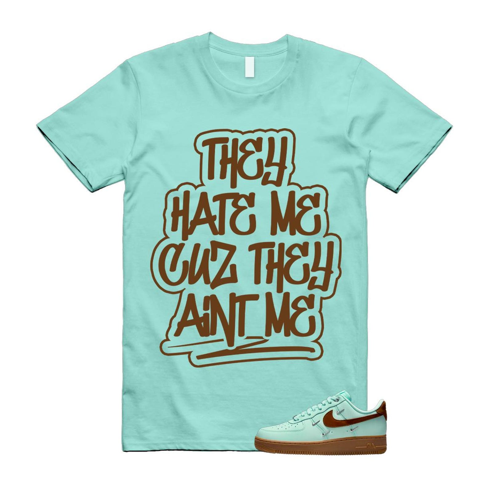 Air Force 1 Mint Chocolate Foam Cacao Wow Mini Low '07 LX T Shirt Match AINT IB8894-329 T-Shirt, Sneaker Match Tee