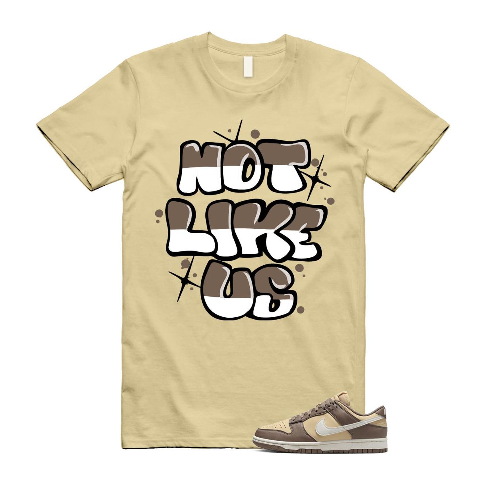 Dunk Mink Brown Sesame Coconut Milk Low Next Nature T Shirt Match NLU DD1873-201 T-Shirt, Sneaker Match Tee