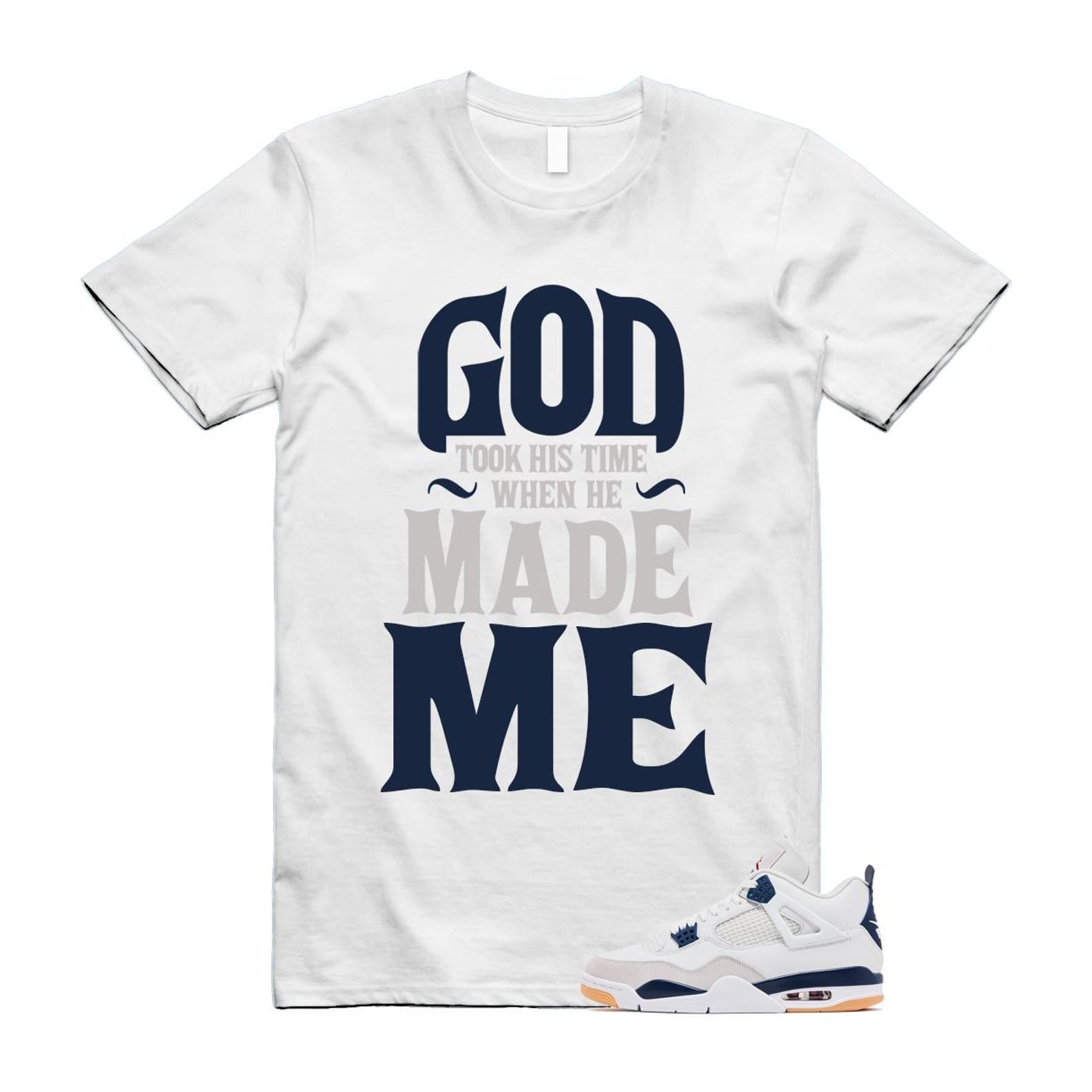 4 Navy SB Summit White Neutral Grey T Shirt Match GTHT DR5415-100 T-Shirt, Sneaker Match Tee