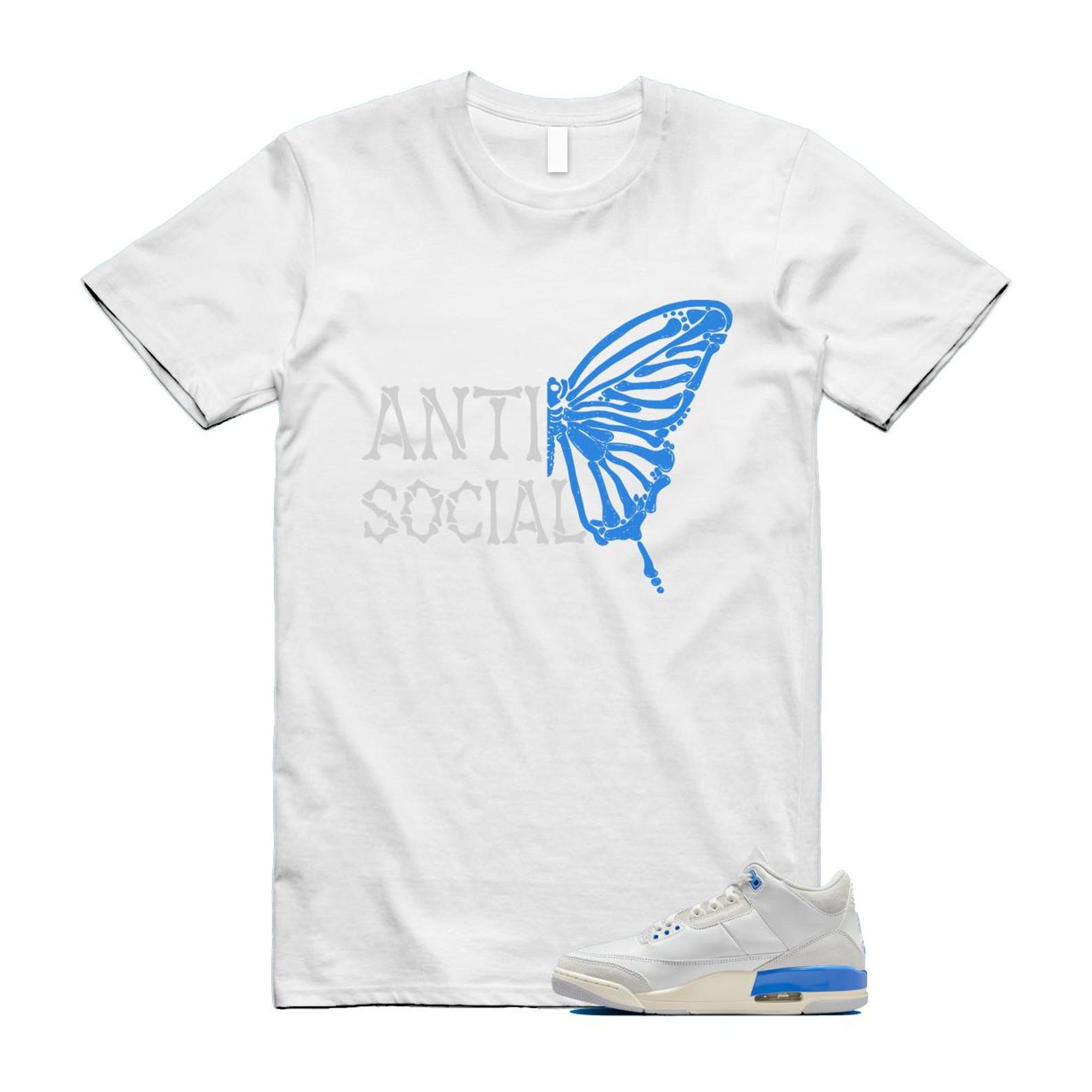 3 Lucky Shorts White Hydrogen Legend Blue Photon Dust T Shirt Match ASB CT8532-101 T-Shirt, Sneaker Match Tee