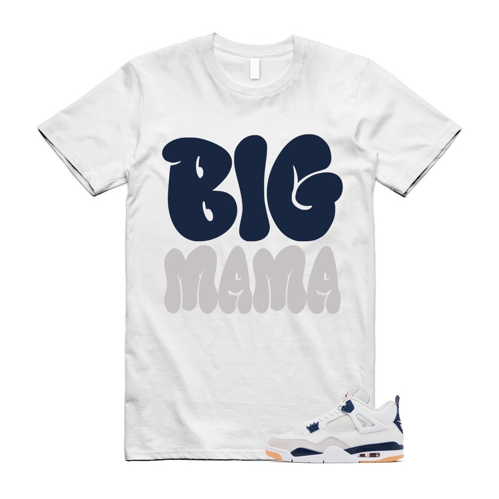 4 Navy SB Summit White Neutral Grey T Shirt Match MAMA DR5415-100 T-Shirt, Sneaker Match Tee