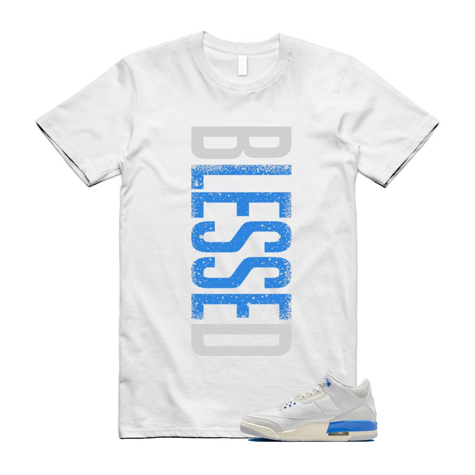 3 Lucky Shorts White Hydrogen Legend Blue Photon Dust T Shirt Match VERTBLS CT8532-101 T-Shirt, Sneaker Match Tee