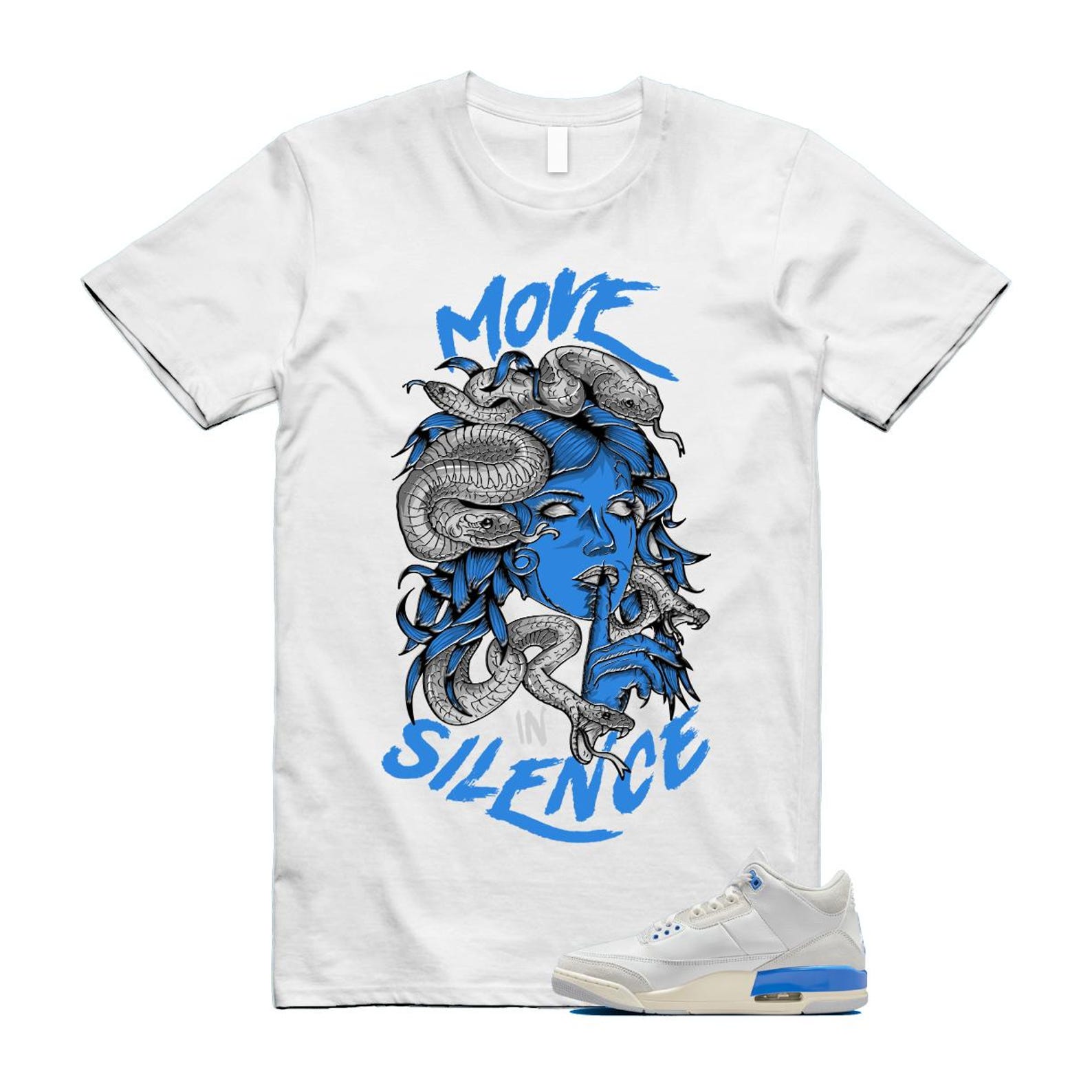 3 Lucky Shorts White Hydrogen Legend Blue Photon Dust T Shirt Match MIS CT8532-101 T-Shirt, Sneaker Match Tee