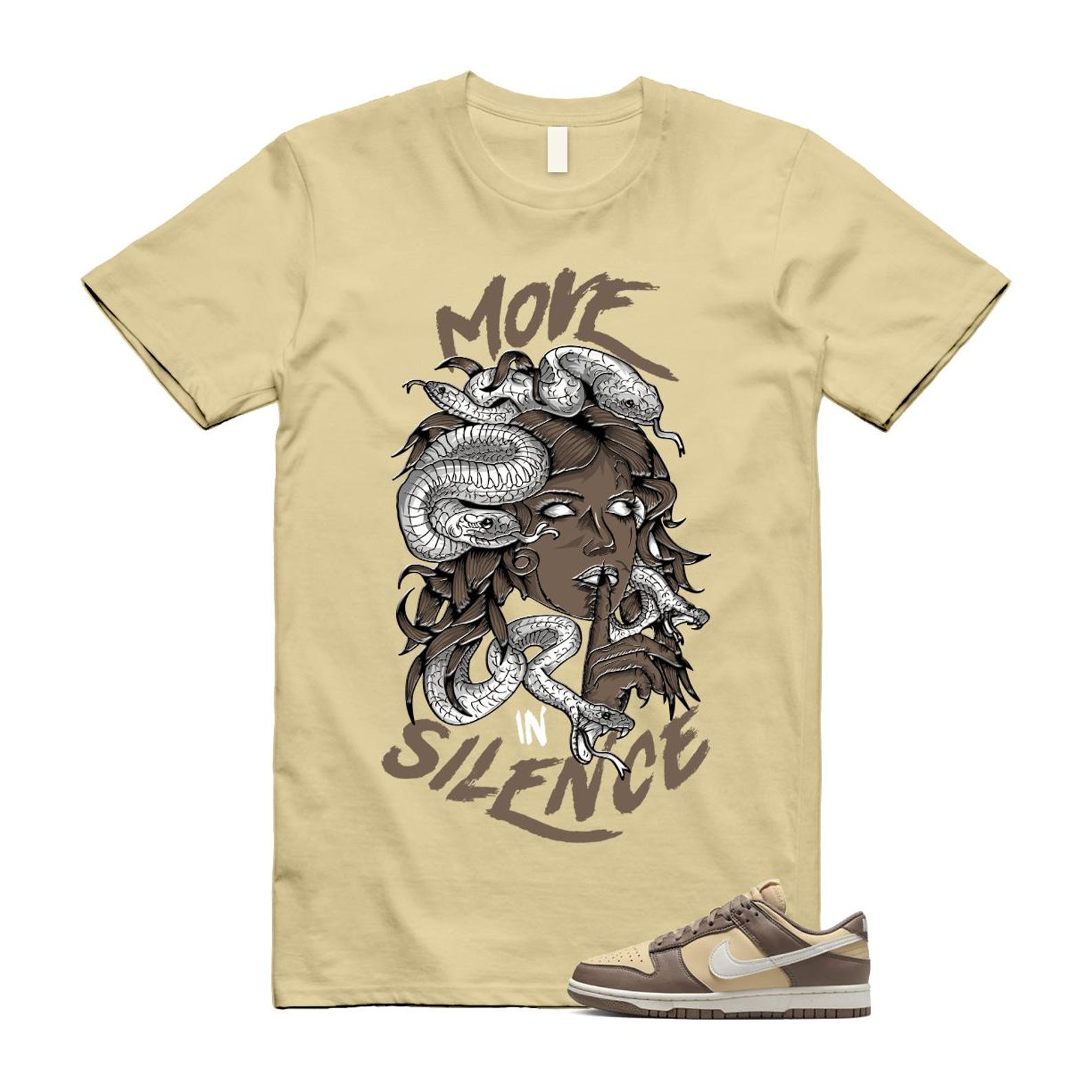 Dunk Mink Brown Sesame Coconut Milk Low Next Nature T Shirt Match MIS DD1873-201 T-Shirt, Sneaker Match Tee