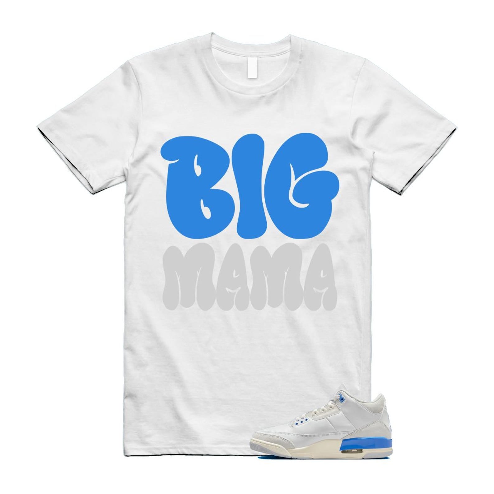 3 Lucky Shorts White Hydrogen Legend Blue Photon Dust T Shirt Match MAMA CT8532-101 T-Shirt, Sneaker Match Tee