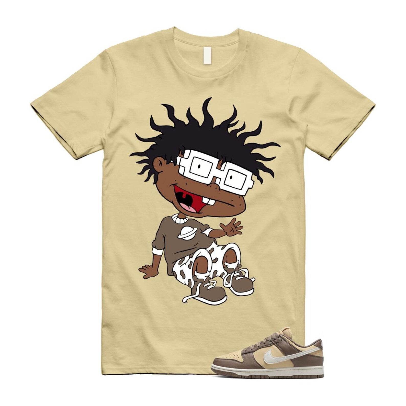 Dunk Mink Brown Sesame Coconut Milk Low Next Nature T Shirt Match FINSTER DD1873-201 T-Shirt, Sneaker Match Tee