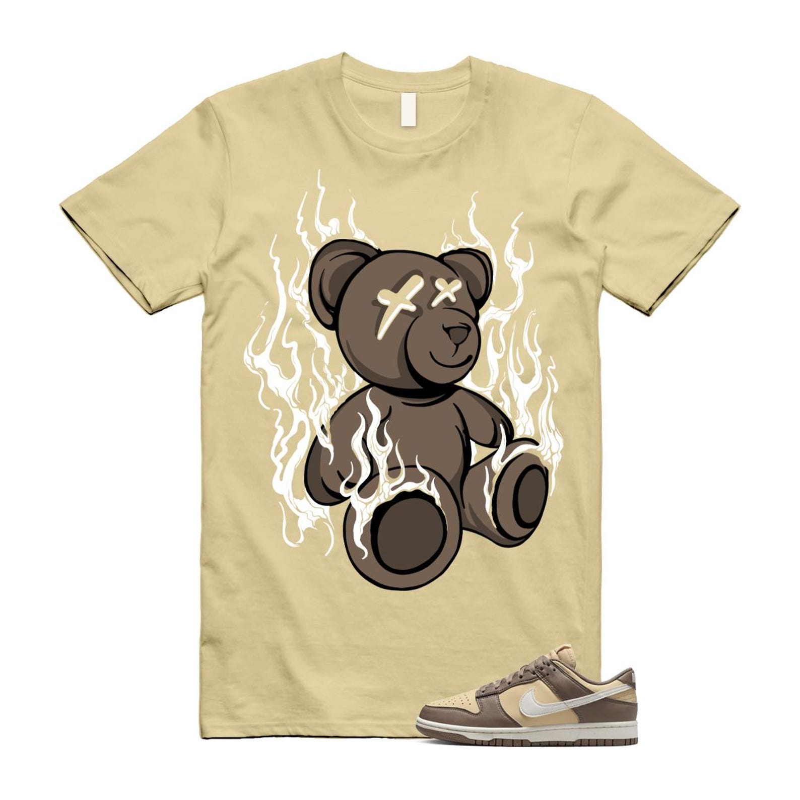 Dunk Mink Brown Sesame Coconut Milk Low Next Nature T Shirt Match LIT DD1873-201 T-Shirt, Sneaker Match Tee