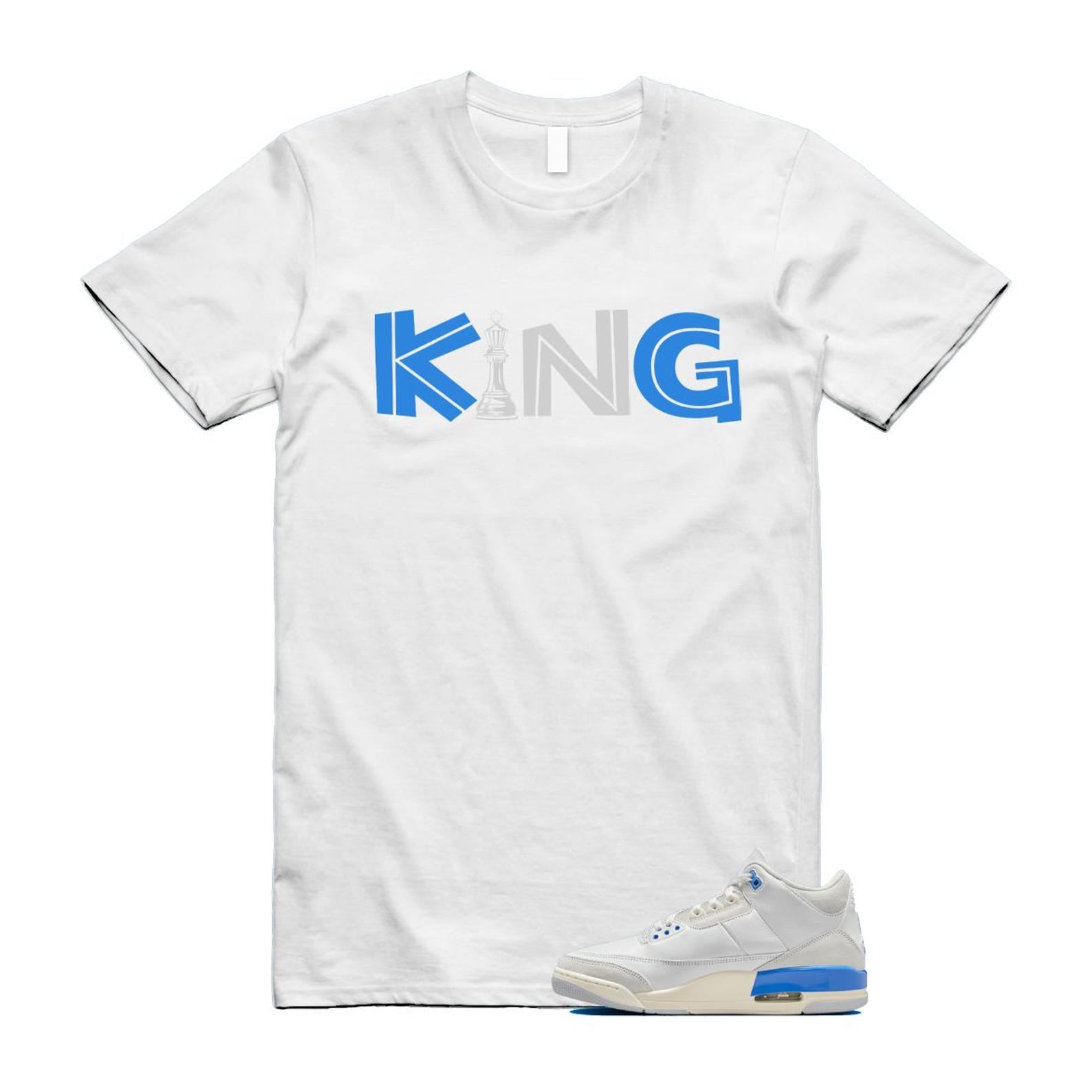3 Lucky Shorts White Hydrogen Legend Blue Photon Dust T Shirt Match KING CT8532-101 T-Shirt, Sneaker Match Tee