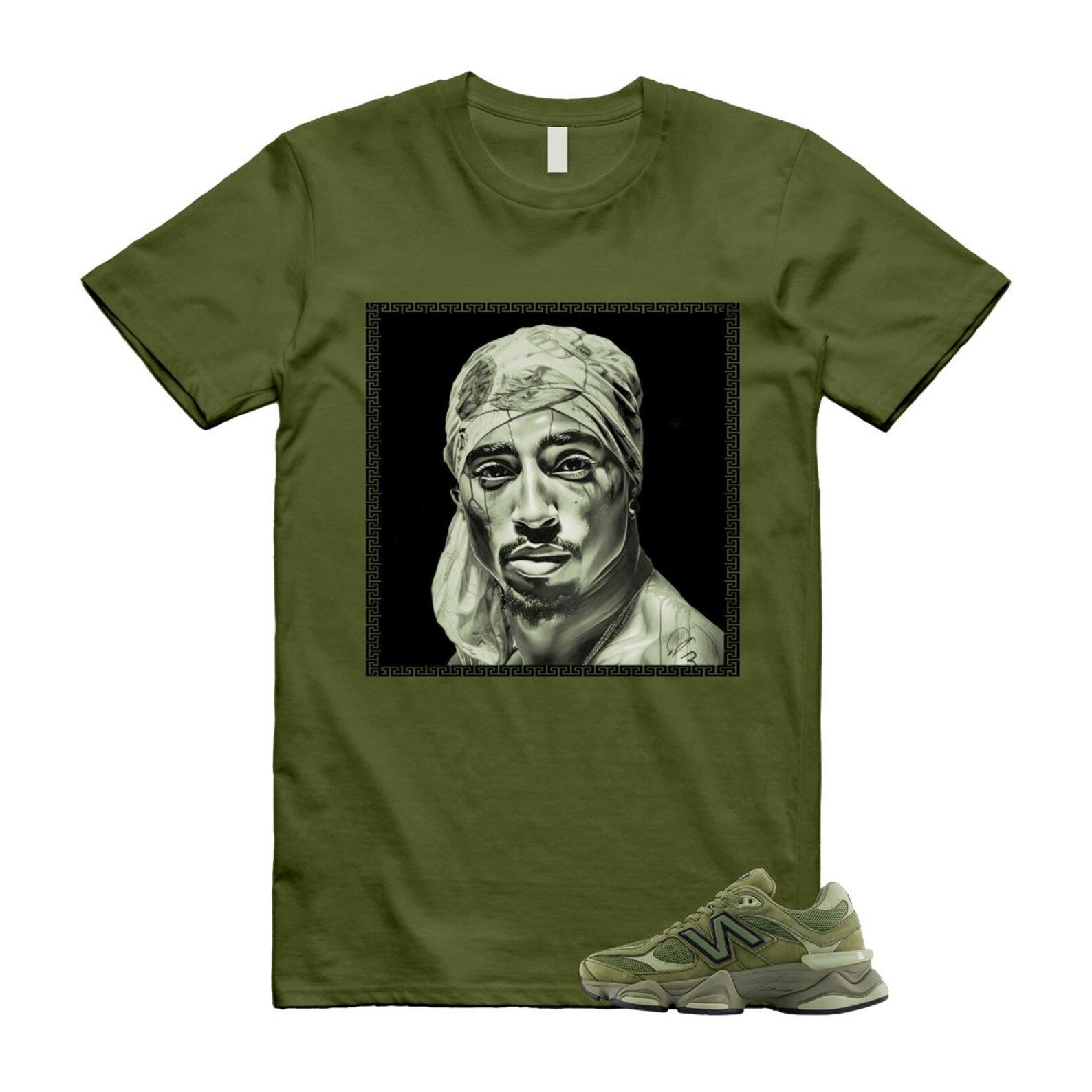 9060 Dark Olivine Green Olive T Shirt Match PAC U9060ZGD T-Shirt, Sneaker Match Tee