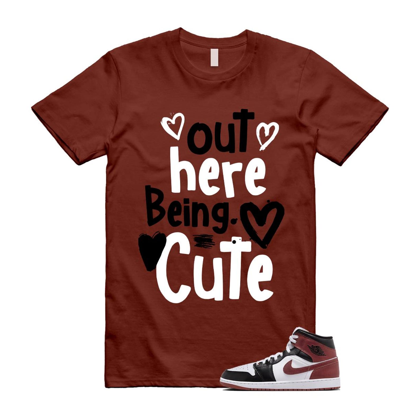 1 Dark Pony White Black Mid SE T Shirt Match C2 HF3216-102 T-Shirt, Sneaker Match Tee