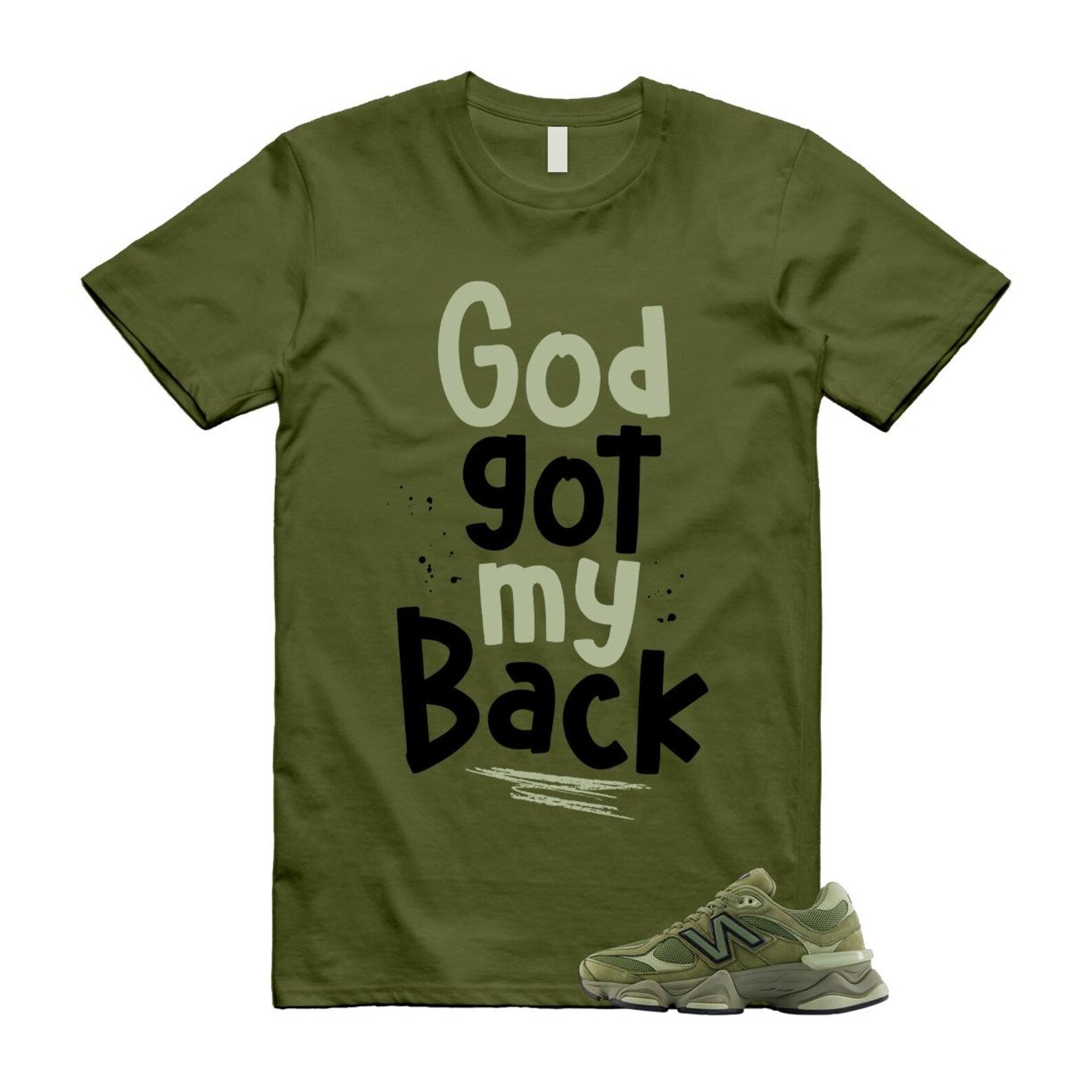 9060 Dark Olivine Green Olive T Shirt Match GOD U9060ZGD T-Shirt, Sneaker Match Tee