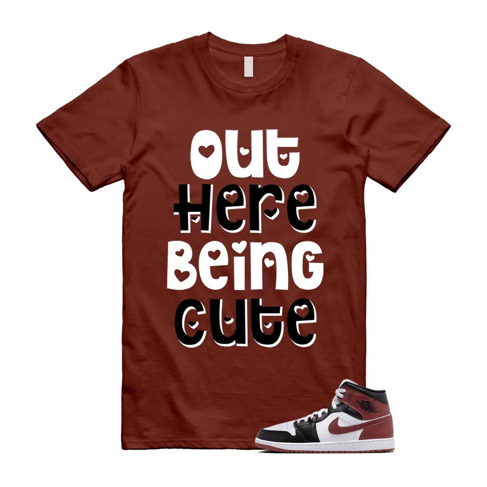 1 Dark Pony White Black Mid SE T Shirt Match OHBC HF3216-102 T-Shirt, Sneaker Match Tee