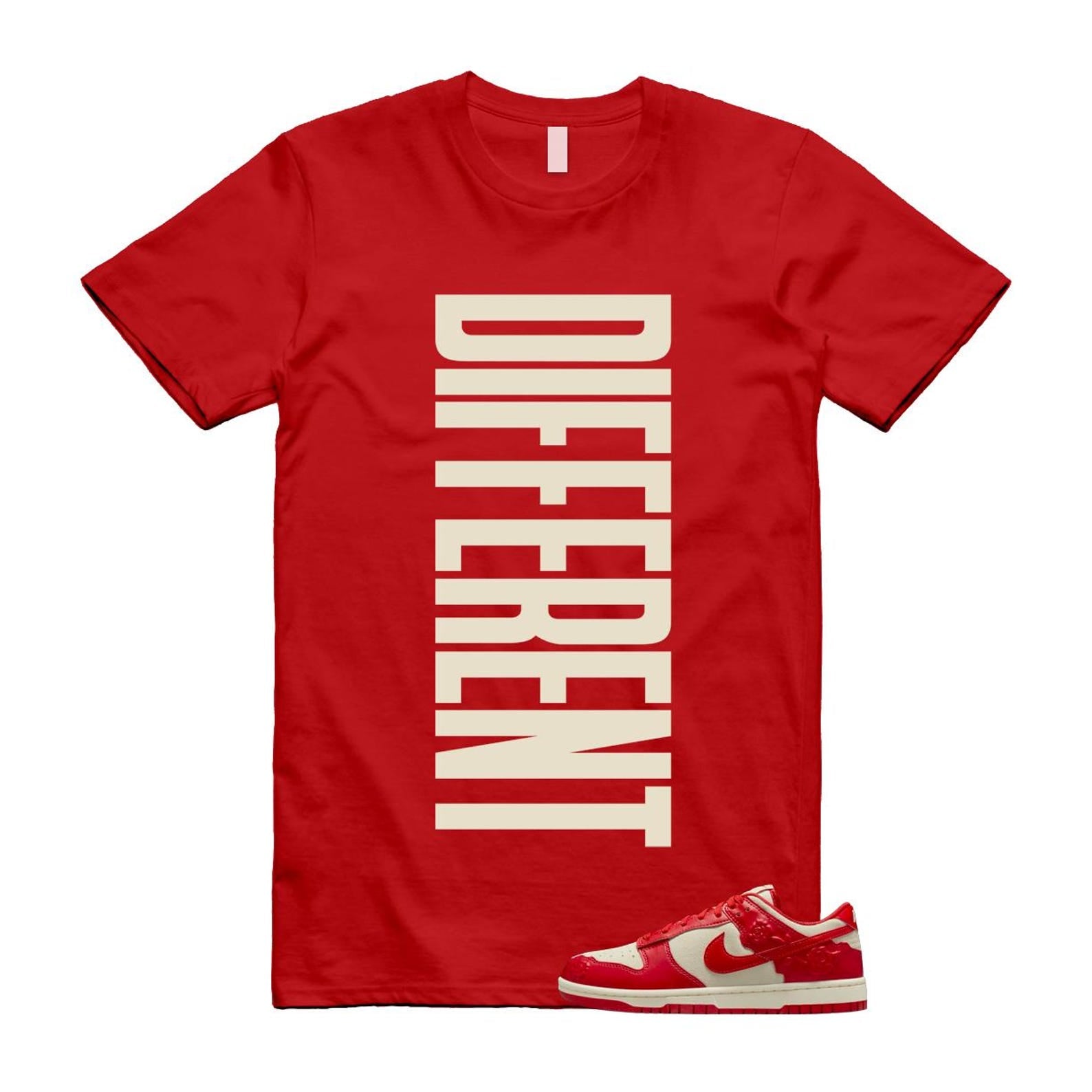 Dunk Red Roses Coconut Milk Pale Ivory Low T Shirt Match DFRNT HF1986-100 T-Shirt, Sneaker Match Tee