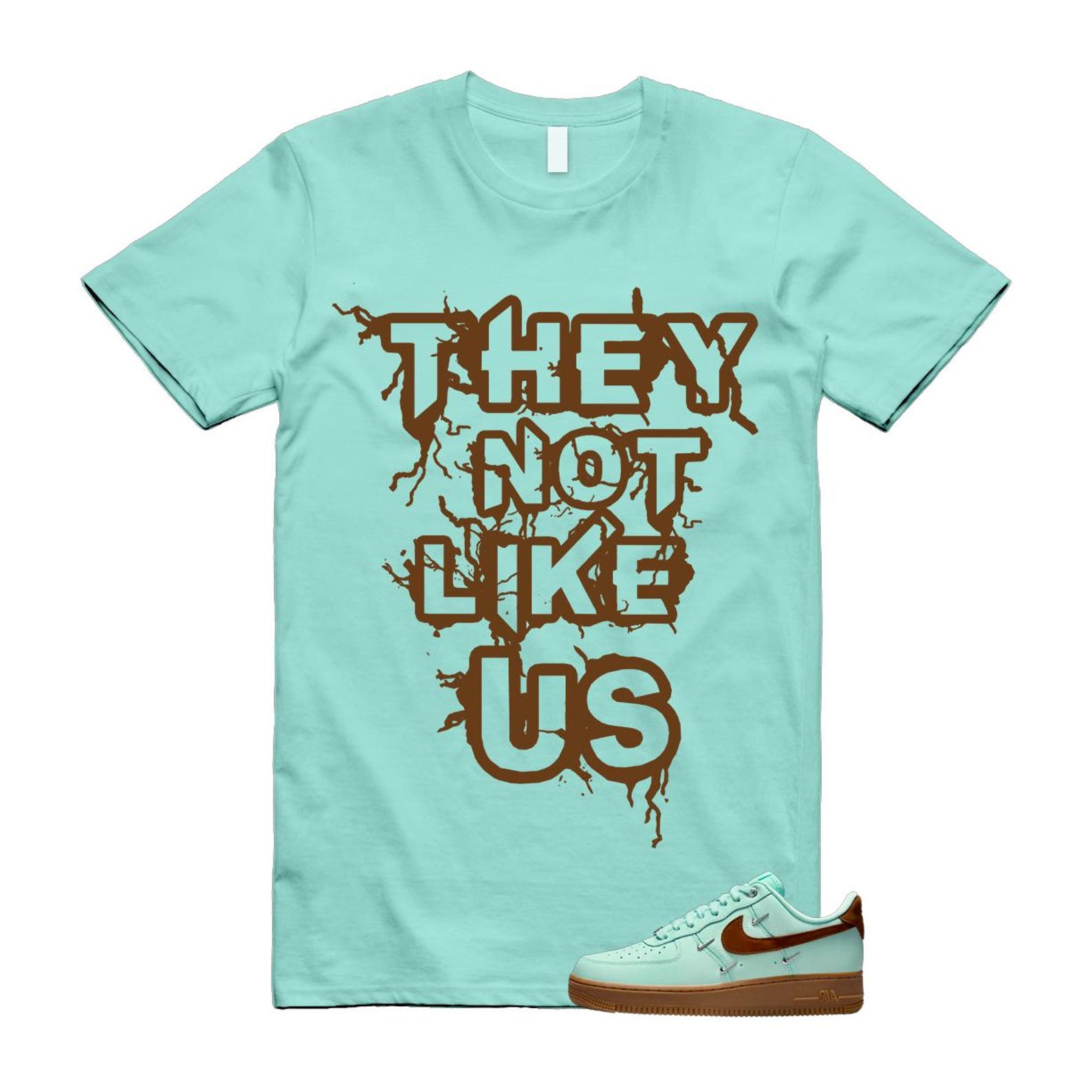 Air Force 1 Mint Chocolate Foam Cacao Wow Mini Low '07 LX T Shirt Match US IB8894-329 T-Shirt, Sneaker Match Tee