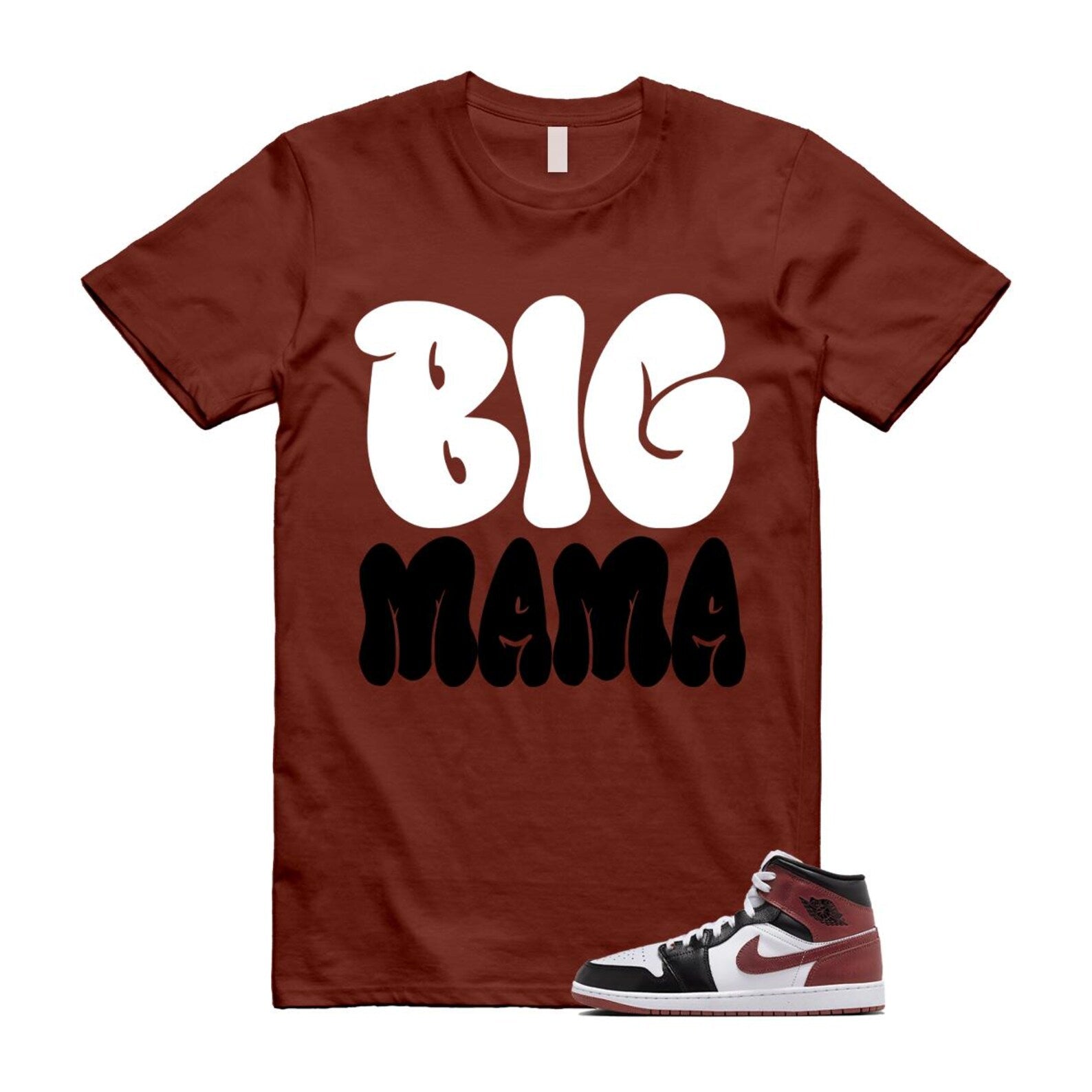 1 Dark Pony White Black Mid SE T Shirt Match MAMA HF3216-102 T-Shirt, Sneaker Match Tee