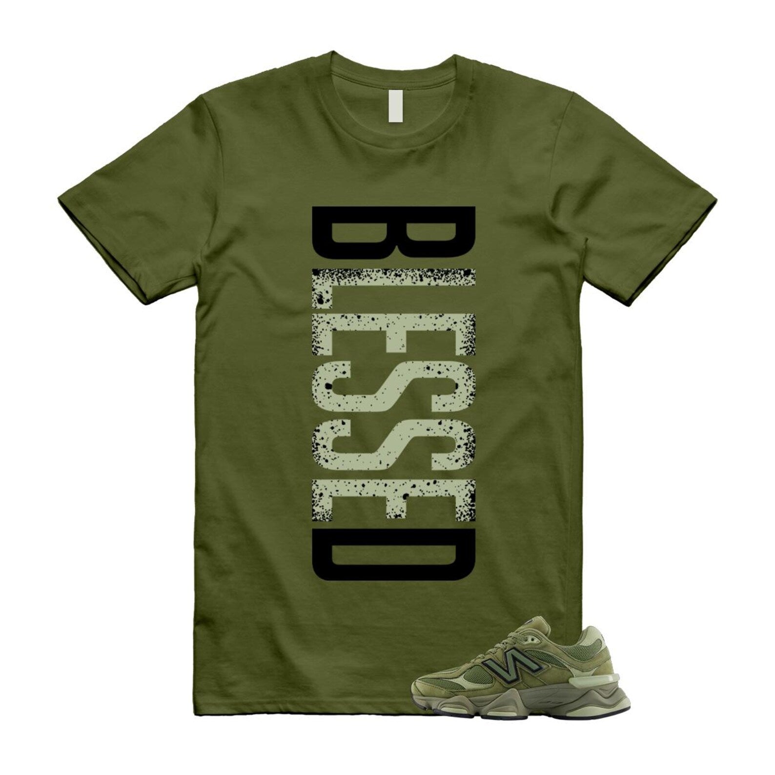 9060 Dark Olivine Green Olive T Shirt Match VERTBLS U9060ZGD T-Shirt, Sneaker Match Tee