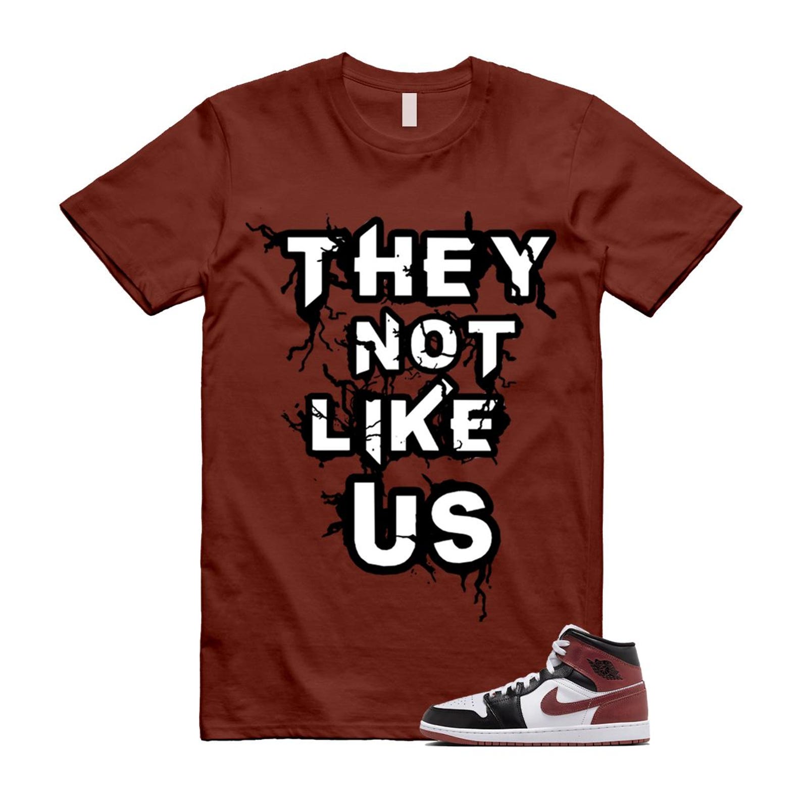 1 Dark Pony White Black Mid SE T Shirt Match US HF3216-102 T-Shirt, Sneaker Match Tee