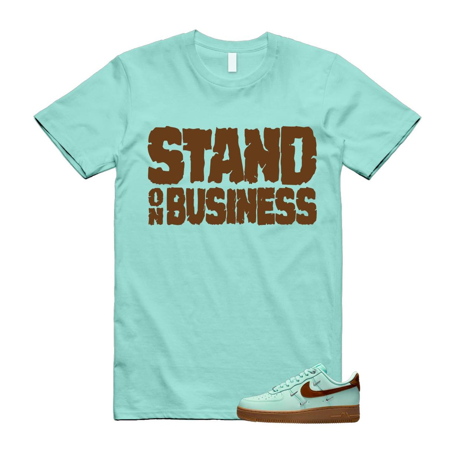 Air Force 1 Mint Chocolate Foam Cacao Wow Mini Low '07 LX T Shirt Match SOB IB8894-329 T-Shirt, Sneaker Match Tee