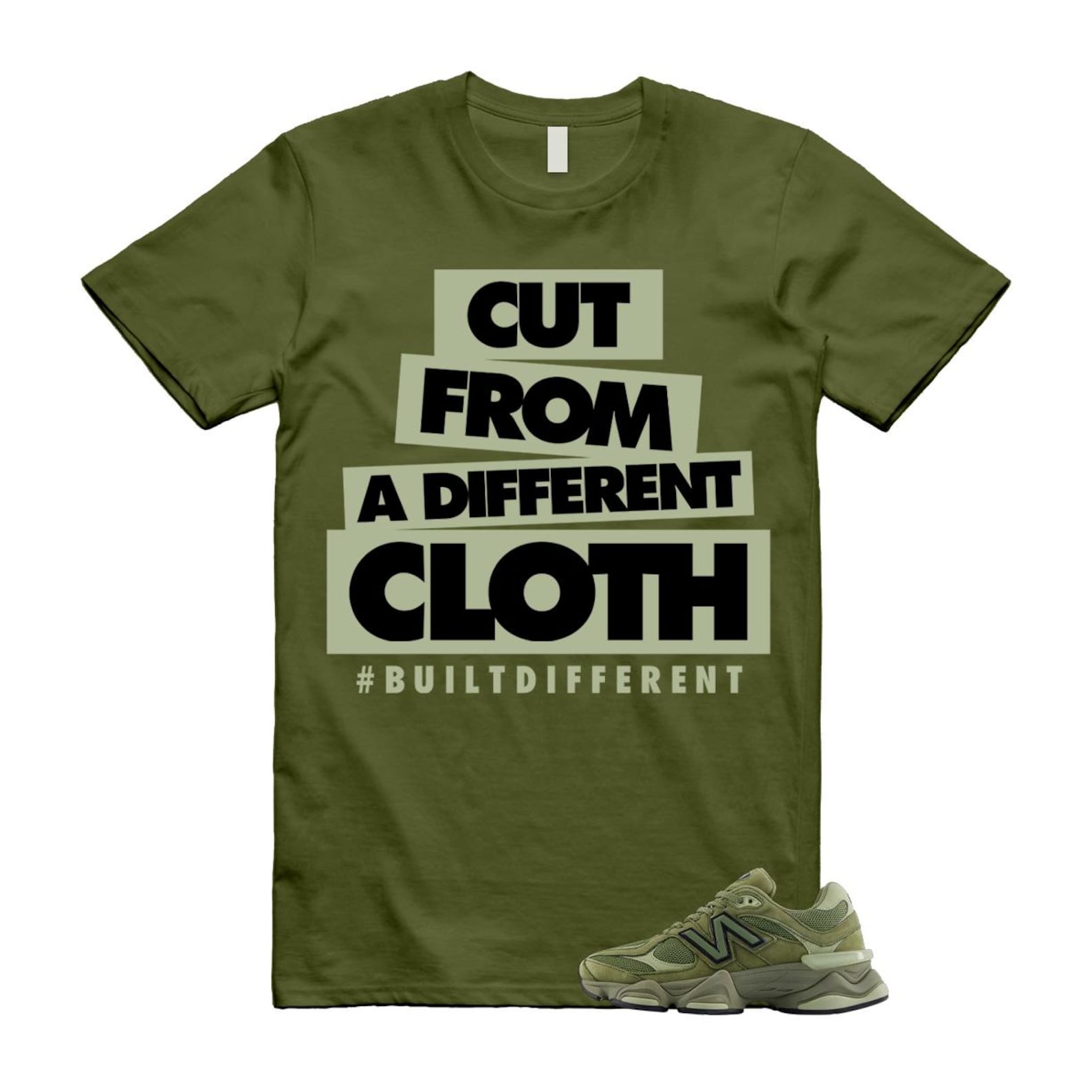 9060 Dark Olivine Green Olive T Shirt Match CLOTH U9060ZGD T-Shirt, Sneaker Match Tee