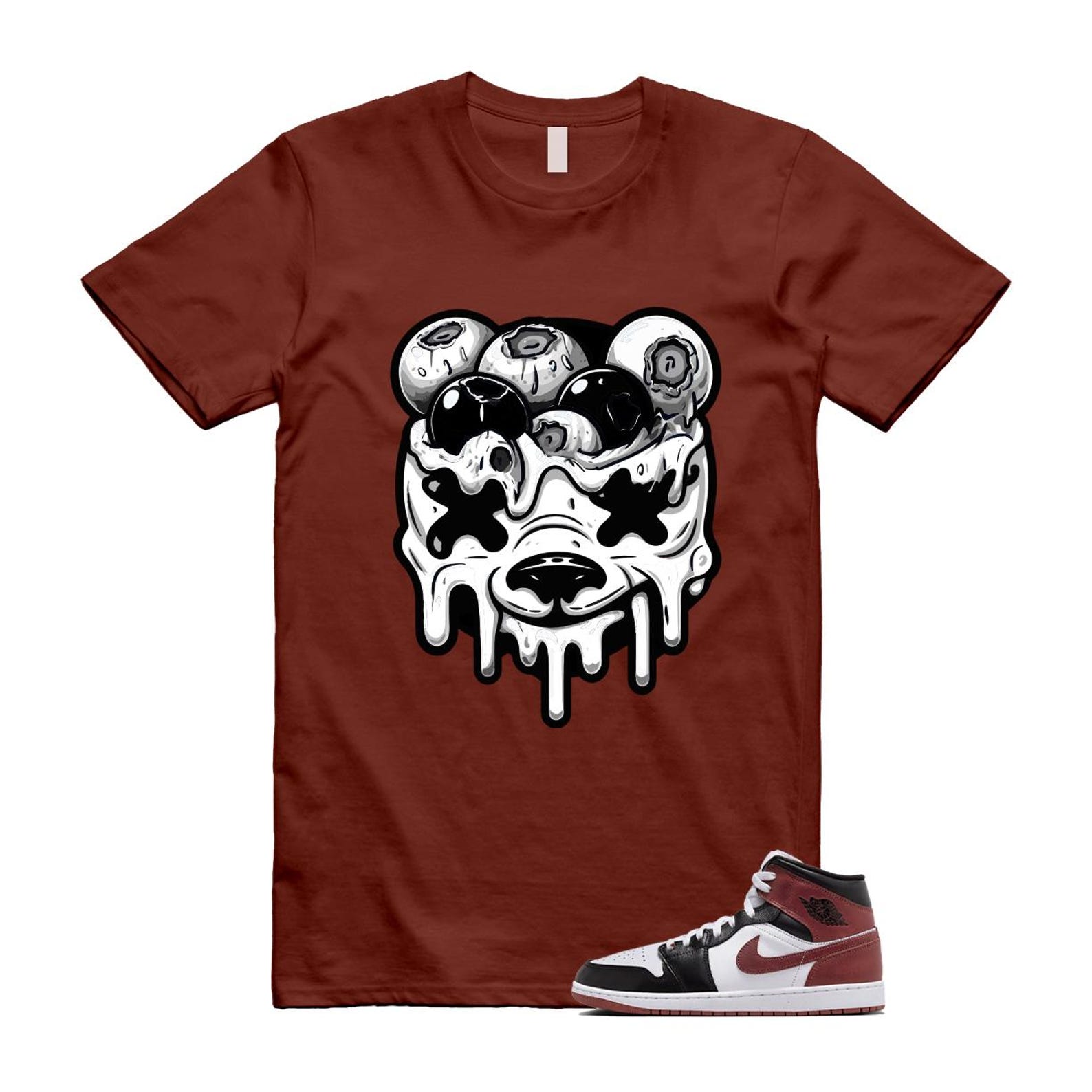 1 Dark Pony White Black Mid SE T Shirt Match DBEAR HF3216-102 T-Shirt, Sneaker Match Tee