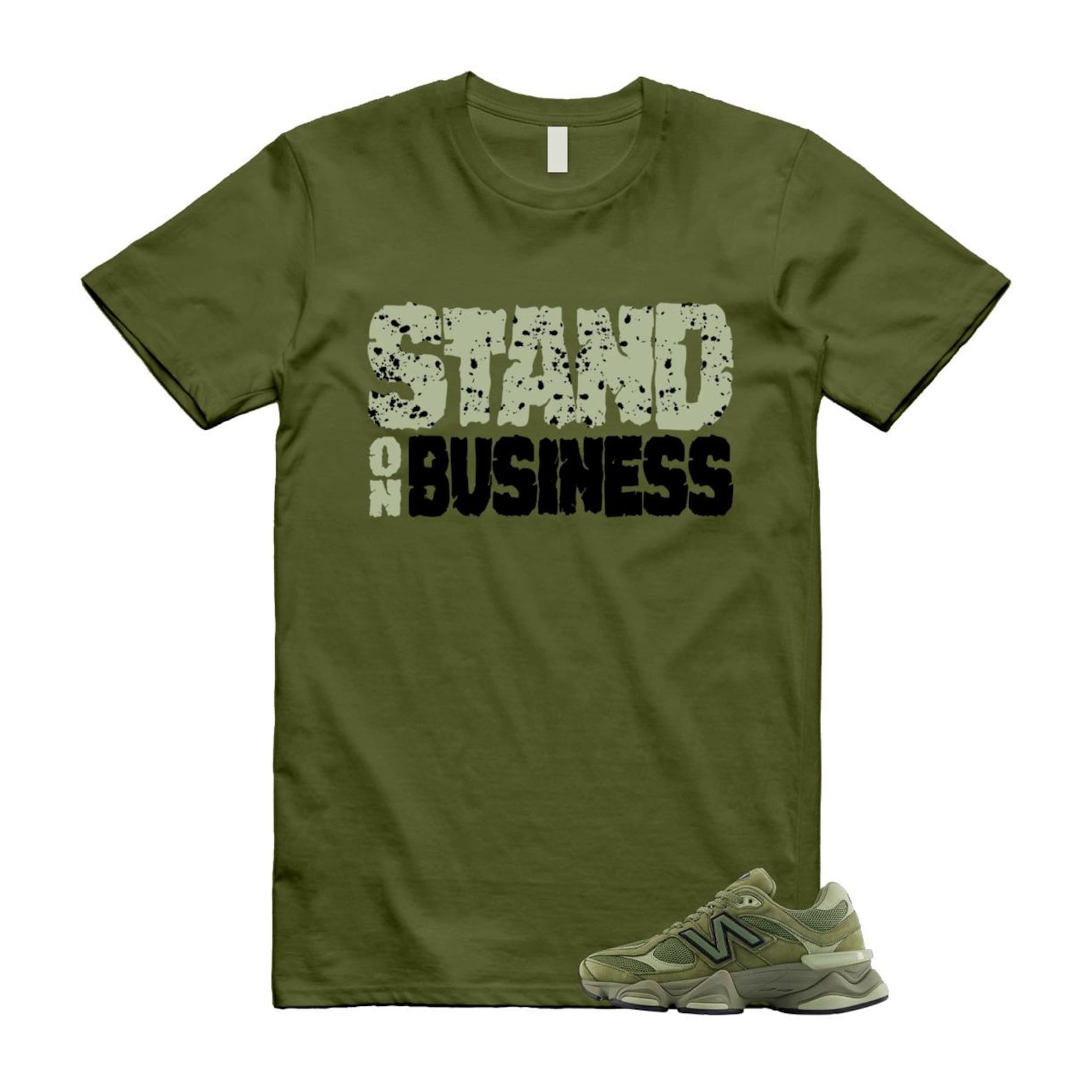 9060 Dark Olivine Green Olive T Shirt Match SOB U9060ZGD T-Shirt, Sneaker Match Tee