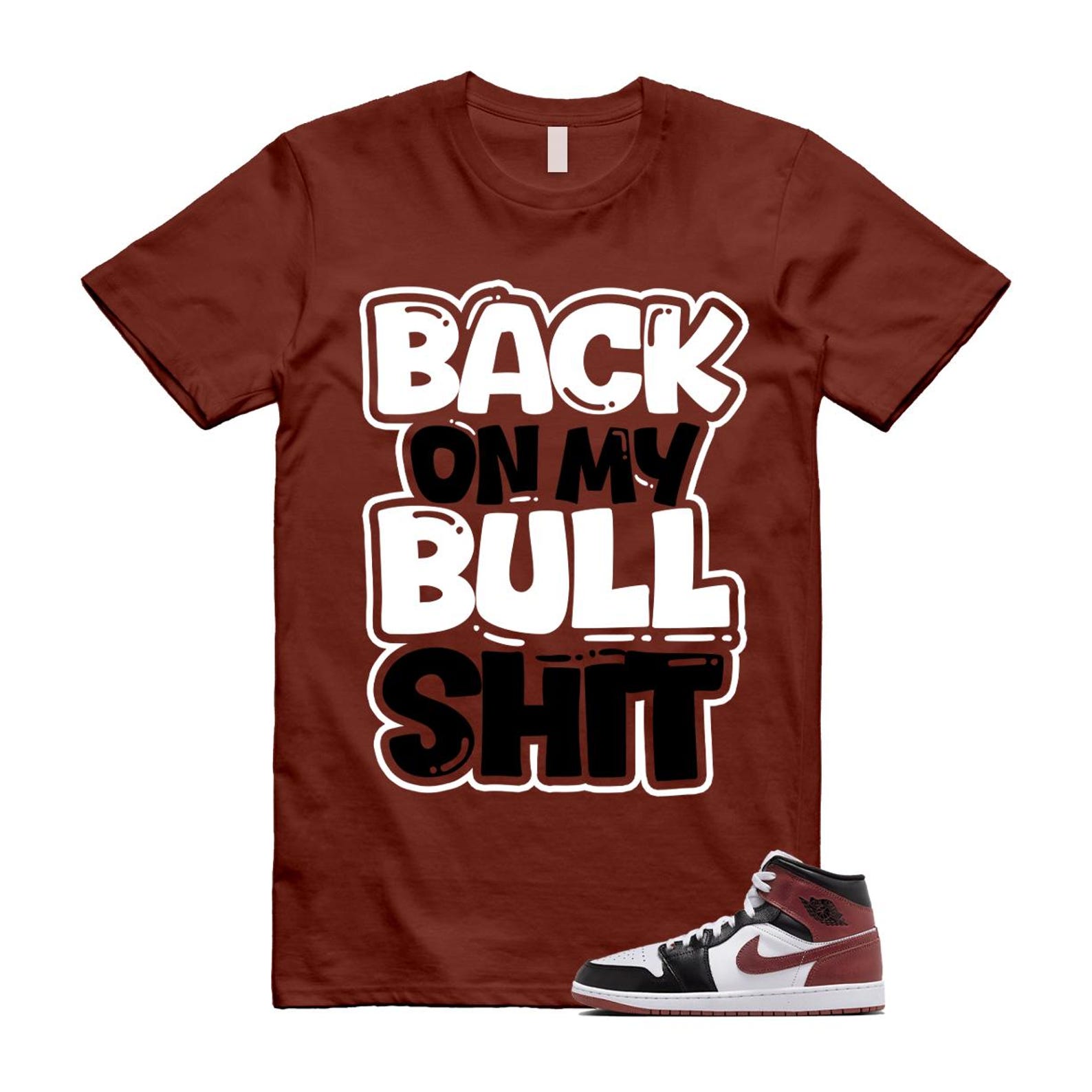 1 Dark Pony White Black Mid SE T Shirt Match BULL HF3216-102 T-Shirt, Sneaker Match Tee