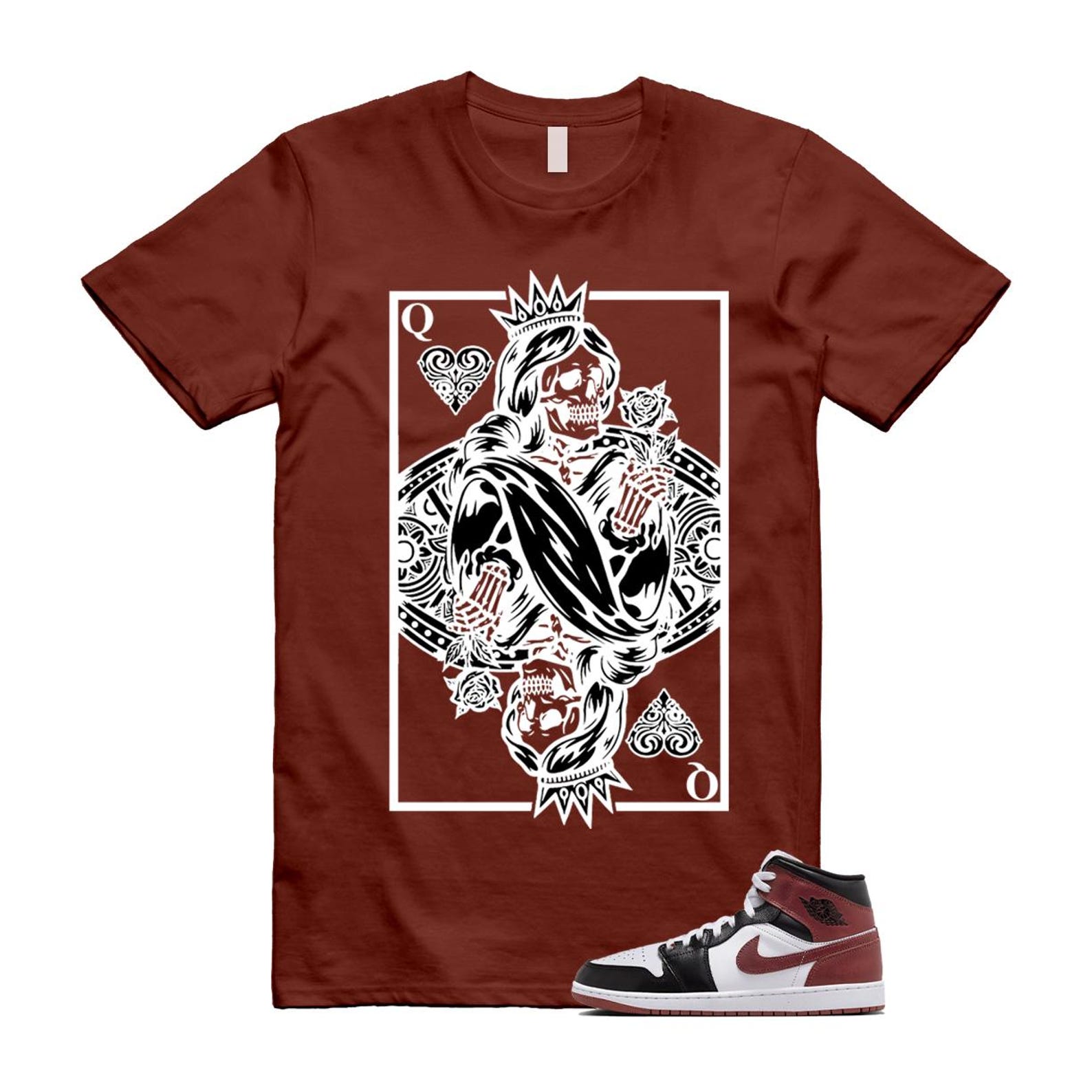 1 Dark Pony White Black Mid SE T Shirt Match QC HF3216-102 T-Shirt, Sneaker Match Tee