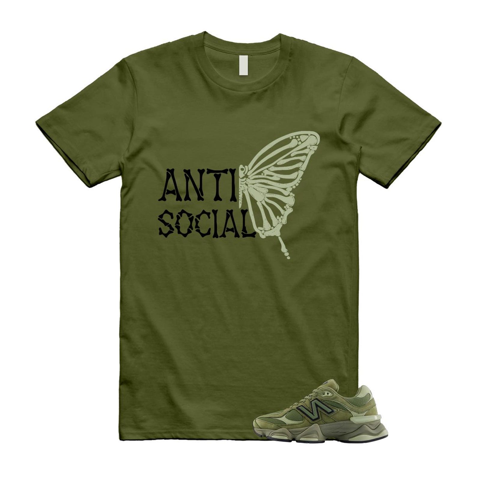 9060 Dark Olivine Green Olive T Shirt Match ASB U9060ZGD T-Shirt, Sneaker Match Tee