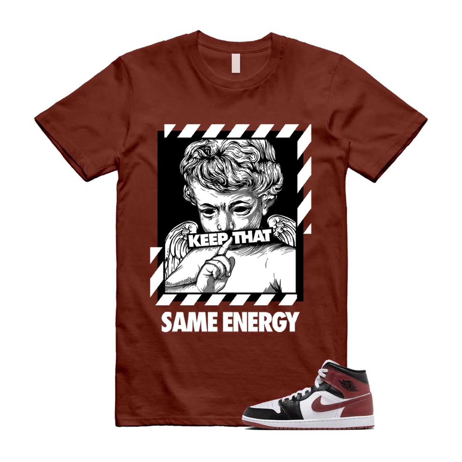 1 Dark Pony White Black Mid SE T Shirt Match ENERGY HF3216-102 T-Shirt, Sneaker Match Tee