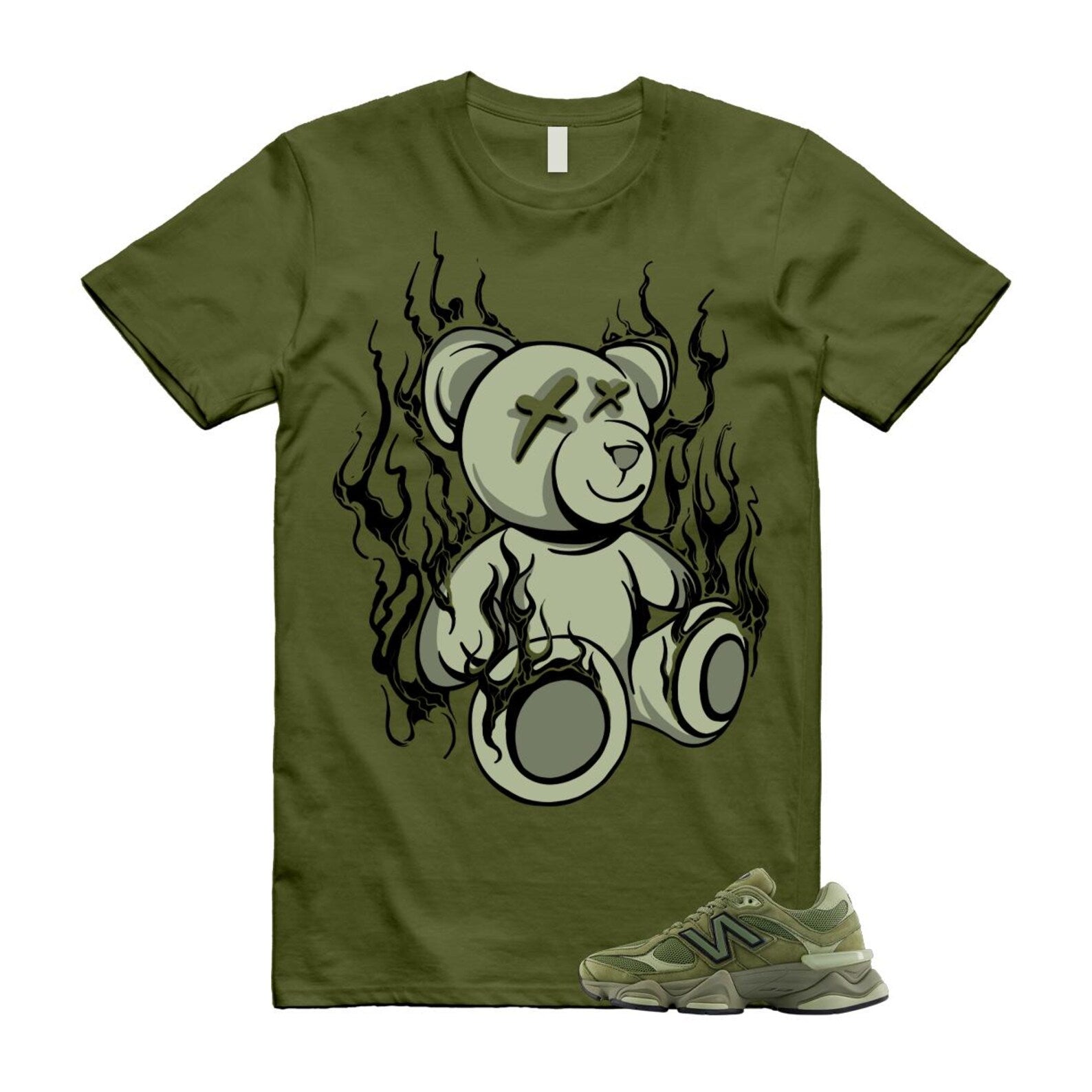 9060 Dark Olivine Green Olive T Shirt Match LIT U9060ZGD T-Shirt, Sneaker Match Tee