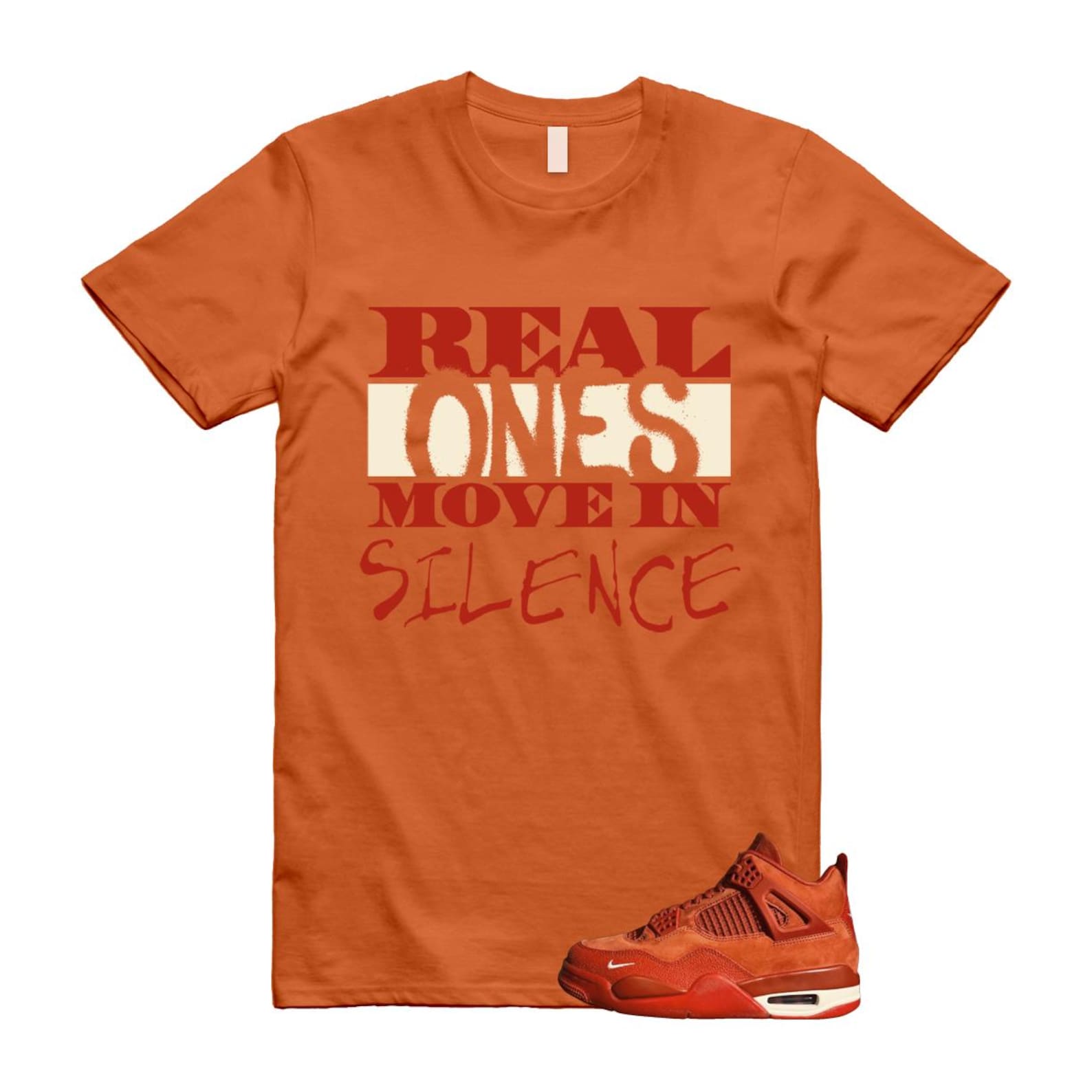 4 Brick By Brick Cinnabar Firewood Orange T Shirt Match REAL, HF4340-800 Sneaker Match Tees T-Shirt, Sneaker Match Tee