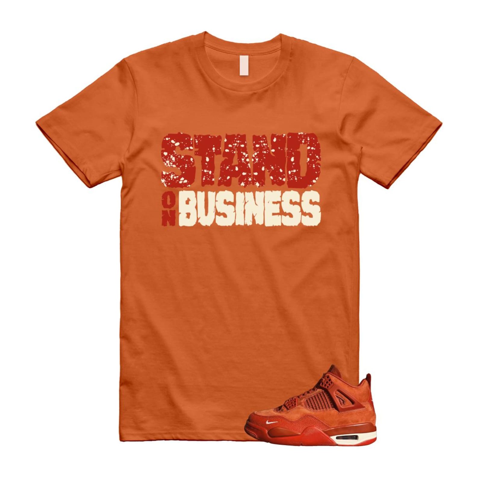 4 Brick By Brick Cinnabar Firewood Orange T Shirt Match SOB, HF4340-800 Sneaker Match Tees T-Shirt, Sneaker Match Tee