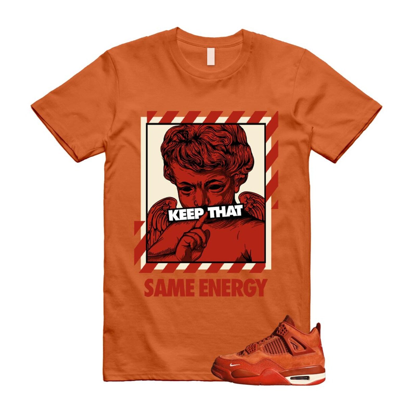4 Brick By Brick Cinnabar Firewood Orange T Shirt Match ENERGY, HF4340-800 Sneaker Match Tees T-Shirt, Sneaker Match Tee