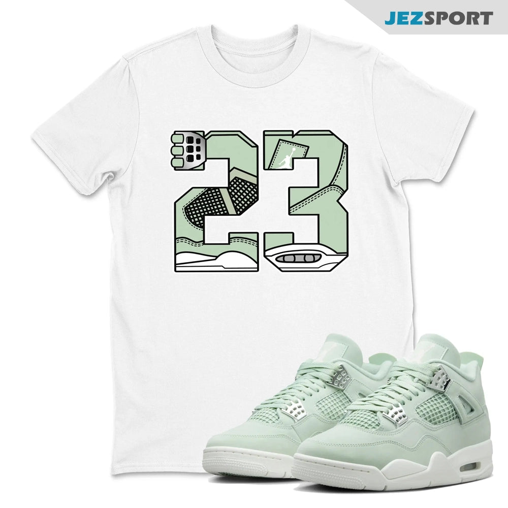 23 Sneaker Shirts To Match Jordans 4s Abundance AJ4 Seafoam, HV0823-003 Sneaker Match Tees T-Shirt, Sneaker Match Tee