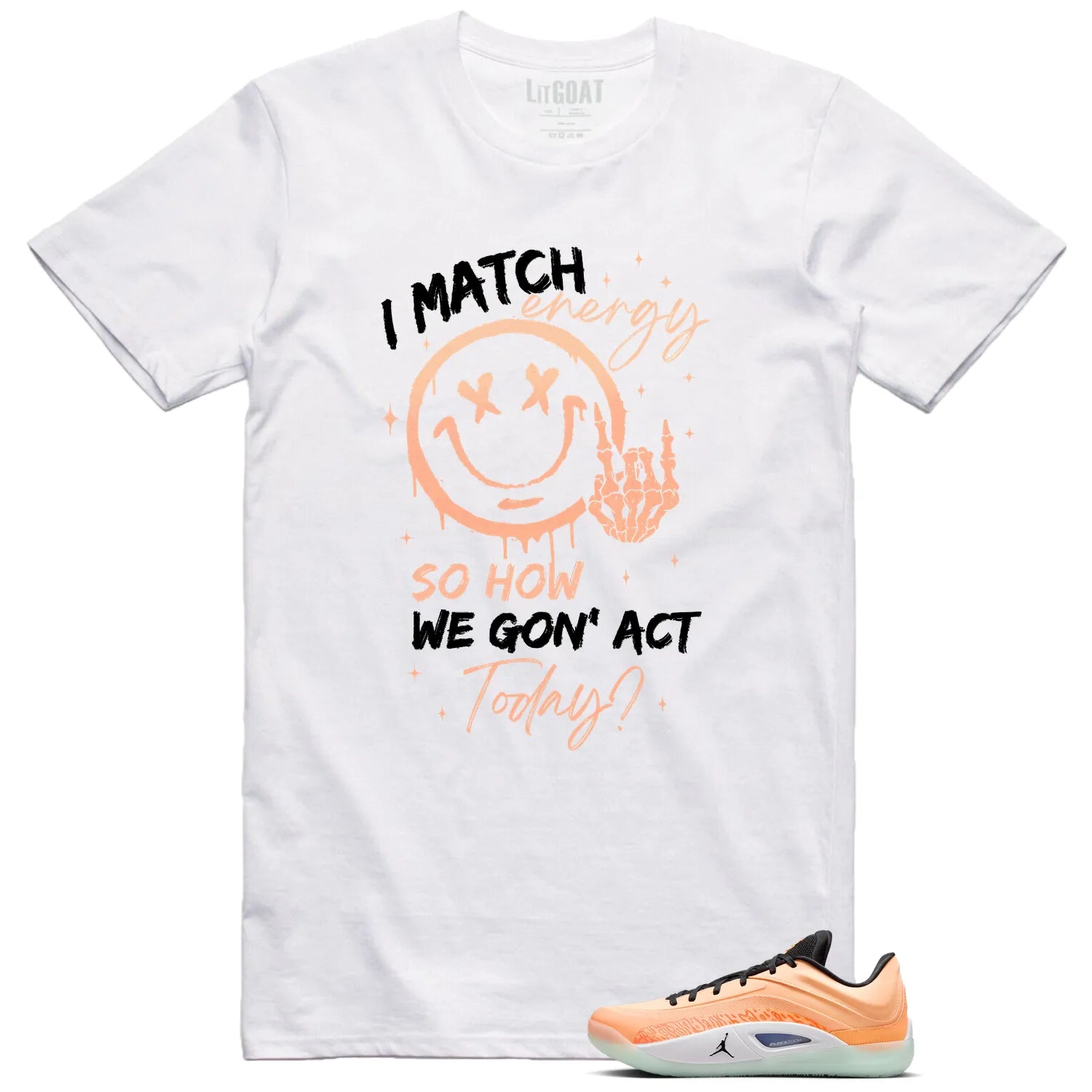 Jordan Zion 4 Forged in Fire Matching T-Shirt Shirt, Match Energy FB1802-800 T-Shirt, Sneaker Match Tee