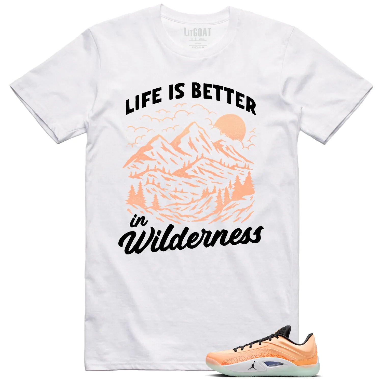 Wilderness T-Shirt, Perfect with Jordan Zion 4 Forged in Fire FB1802-800 T-Shirt, Sneaker Match Tee