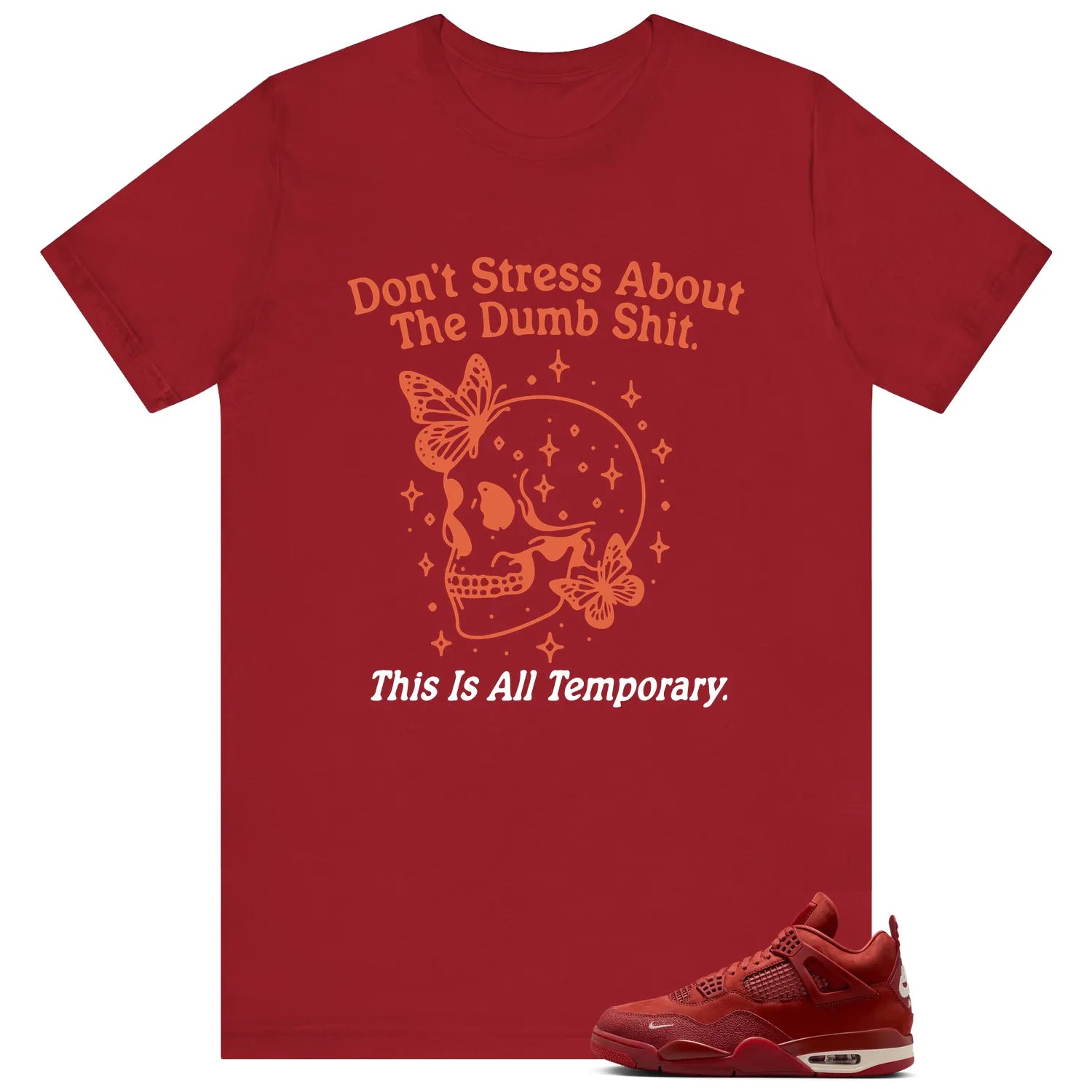 Style Nigel Sylvester x Air Jordan 4 Brick by Brick With This Don’t Stress TShirt HF4340-800 T-Shirt, Sneaker Match Tee