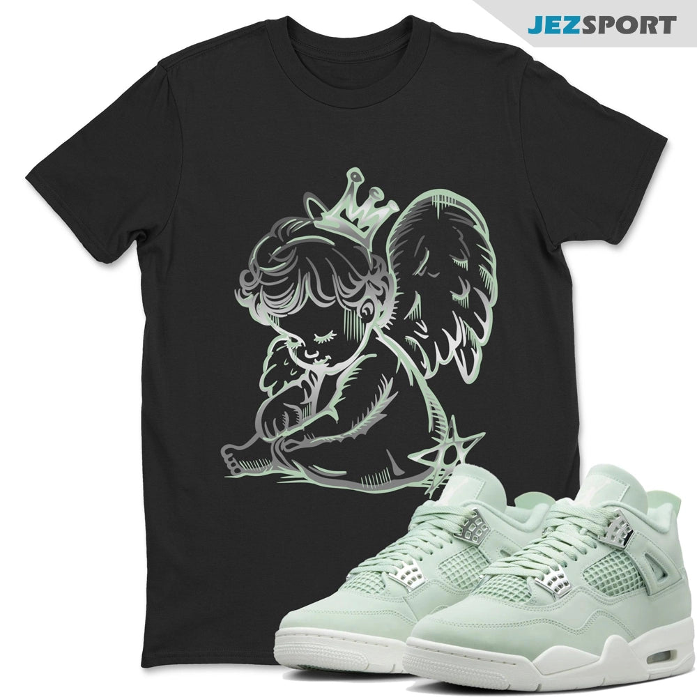 Neon Angel Sneaker Shirt To Match Jordans 4s Abundance AJ4 Seafoam, HV0823-003 Sneaker Match Tees T-Shirt, Sneaker Match Tee