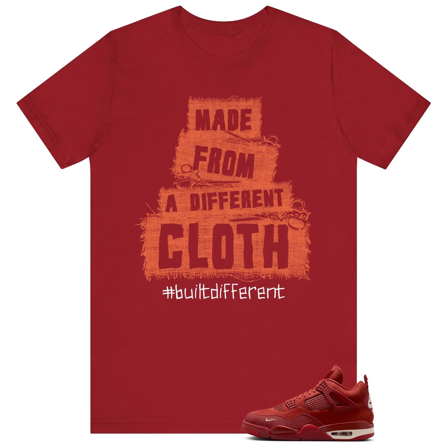Built Different T-Shirt for Nigel Sylvester x Air Jordan 4 Brick by Brick HF4340-800 T-Shirt, Sneaker Match Tee