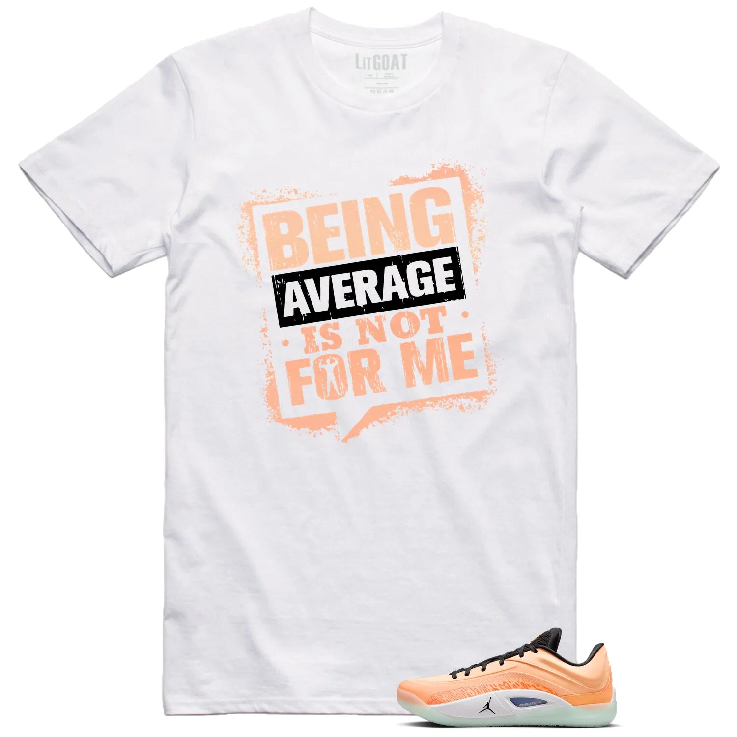 Average Not Me T-Shirt Matches Jordan Zion 4 Forged in Fire Sneaker FB1802-800 T-Shirt, Sneaker Match Tee