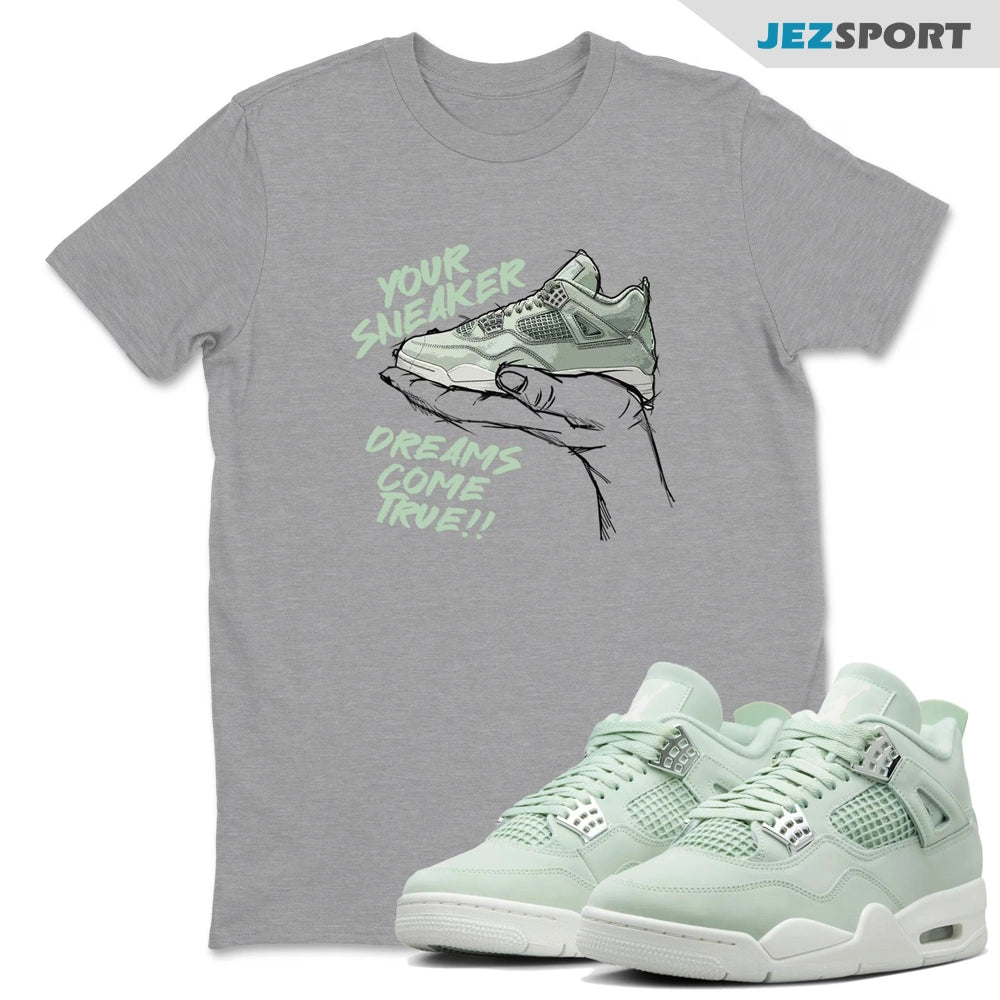Sneaker Dreams Sneaker Shirts To Match Jordans 4s Abundance AJ4 Seafoam, HV0823-003 Sneaker Match Tees T-Shirt, Sneaker Match Tee