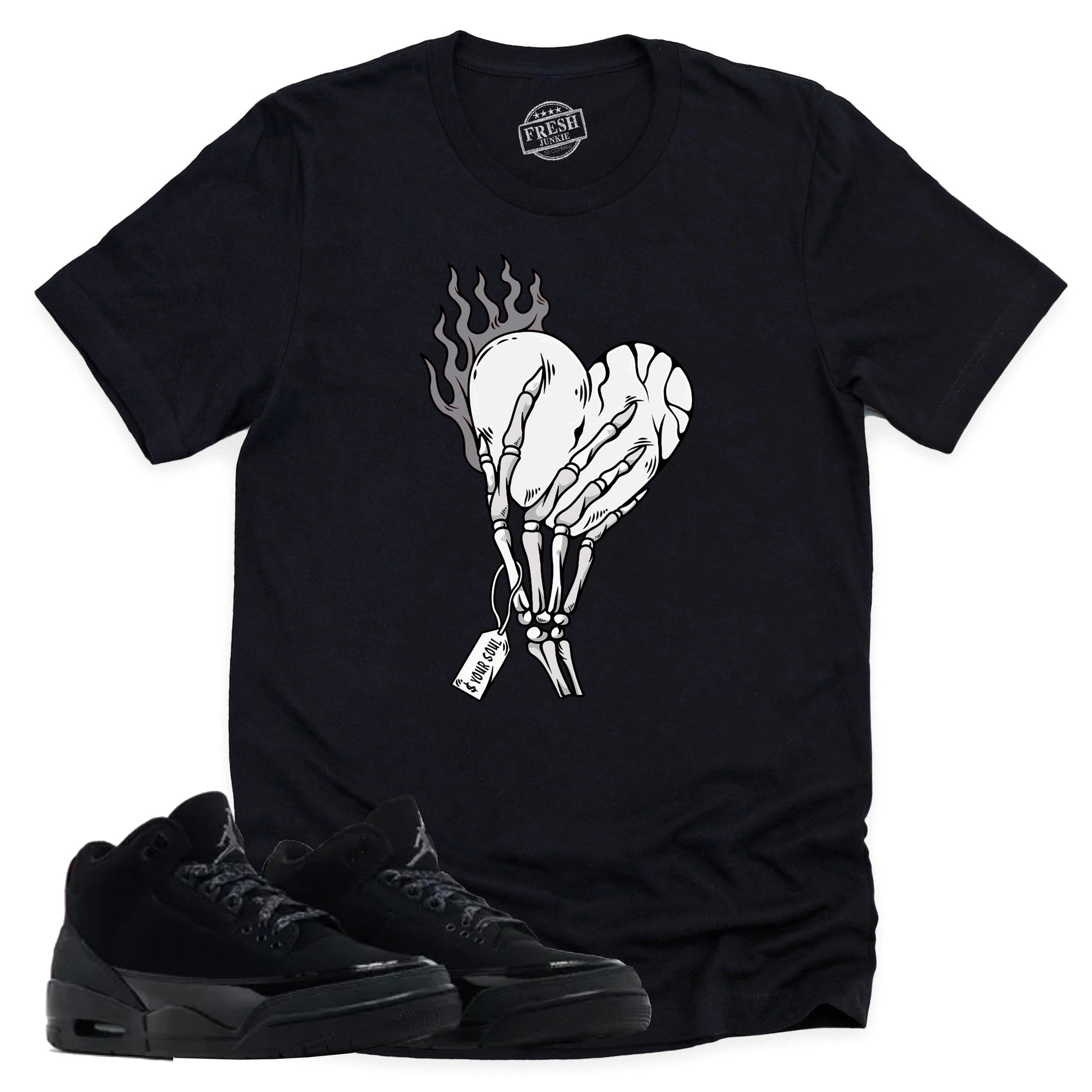 Cost Your Soul Shirt, Retro Air Jordan 3 Black Cat Shirt Match Sneaker CT8532-001 T-Shirt, Sneaker Match Tee