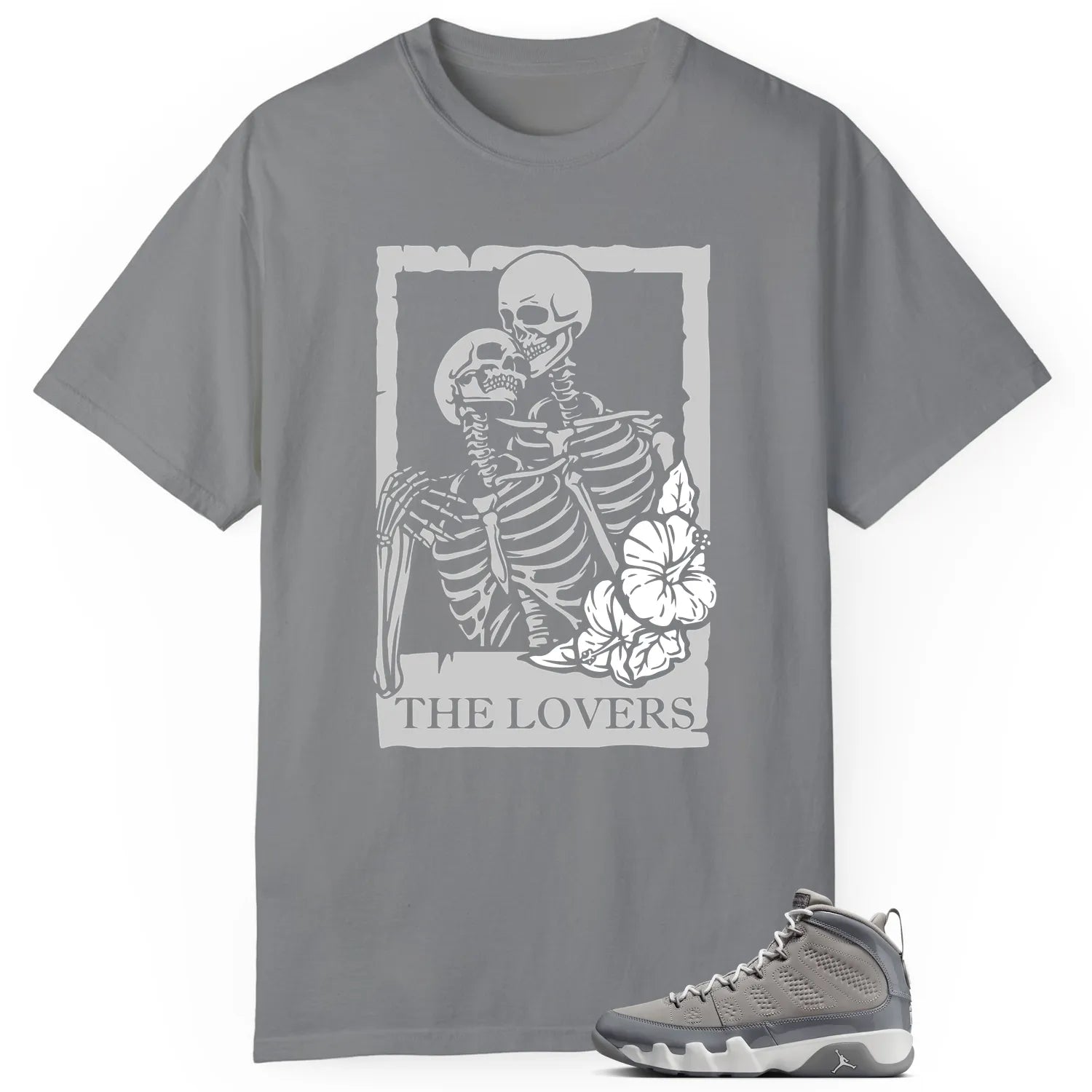 Lovers T-Shirt for Jordan 9 Cool Grey Sneakers HV4794-011 T-Shirt, Sneaker Match Tee