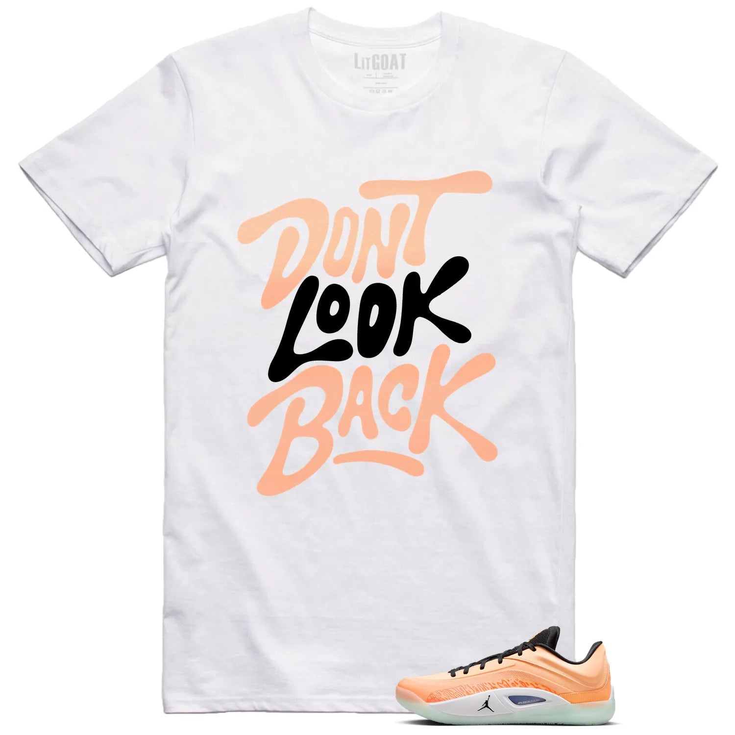 Jordan Zion 4 Forged in Fire Style: Don’t Look Back Shirt FB1802-800 T-Shirt, Sneaker Match Tee