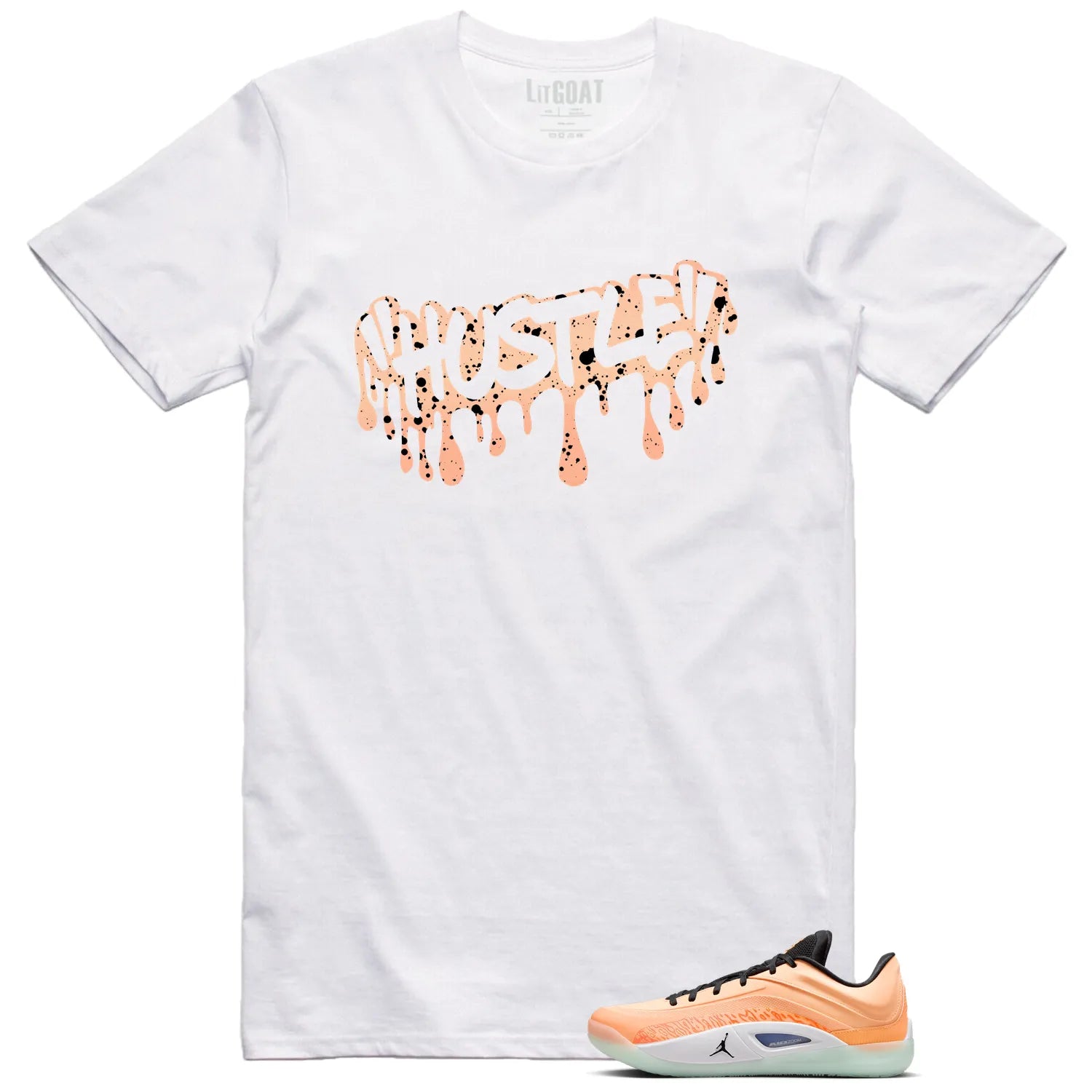 Hustle Drip T-Shirt Matching Jordan Zion 4 Forged in Fire FB1802-800 T-Shirt, Sneaker Match Tee