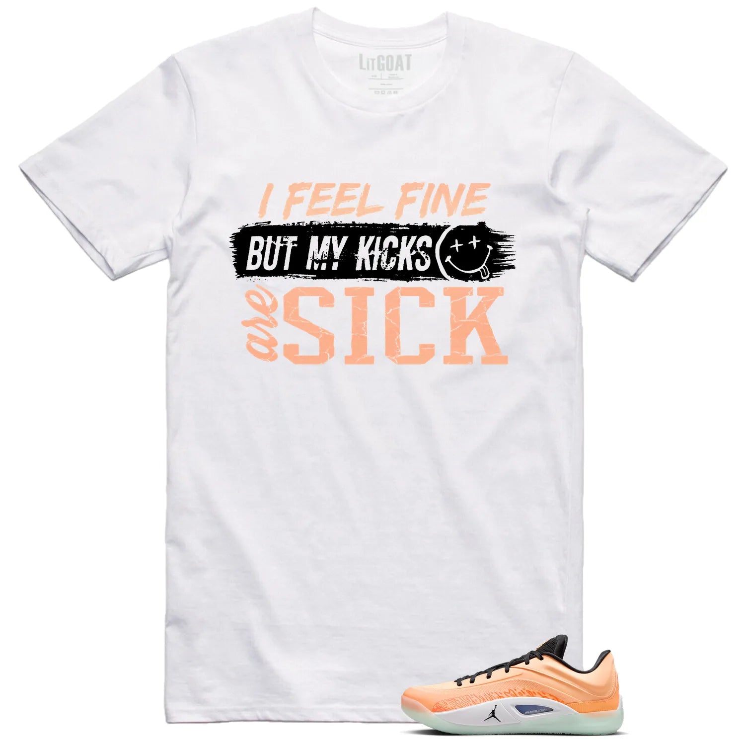 Jordan Zion 4 Forged in Fire Match: Sick Kicks Shirt FB1802-800 T-Shirt, Sneaker Match Tee
