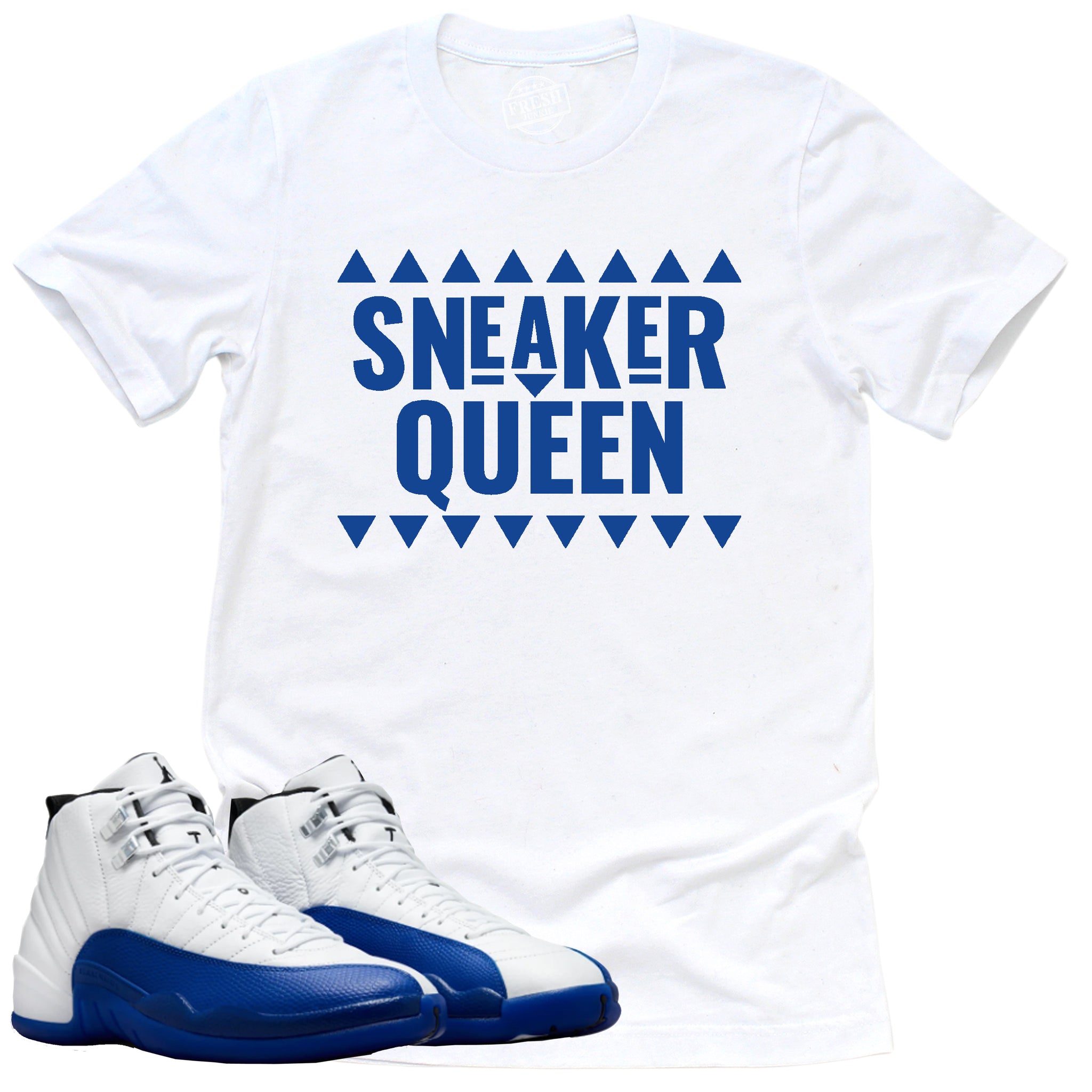Sneaker Queen Shirt, Jordan 12 Retro Blueberry Shirt Match Sneaker CT8013-140 T-Shirt, Sneaker Match Tee