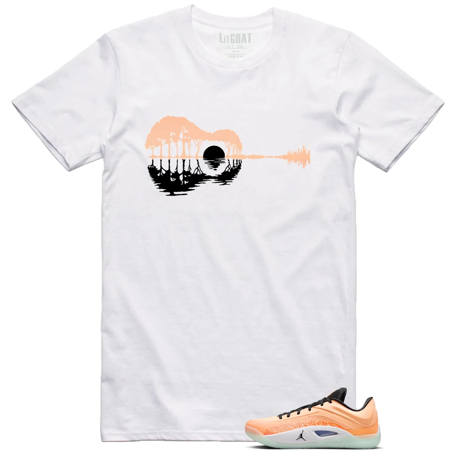 Guitar Shirt for Jordan Zion 4 Forged in Fire Sneaker FB1802-800 T-Shirt, Sneaker Match Tee