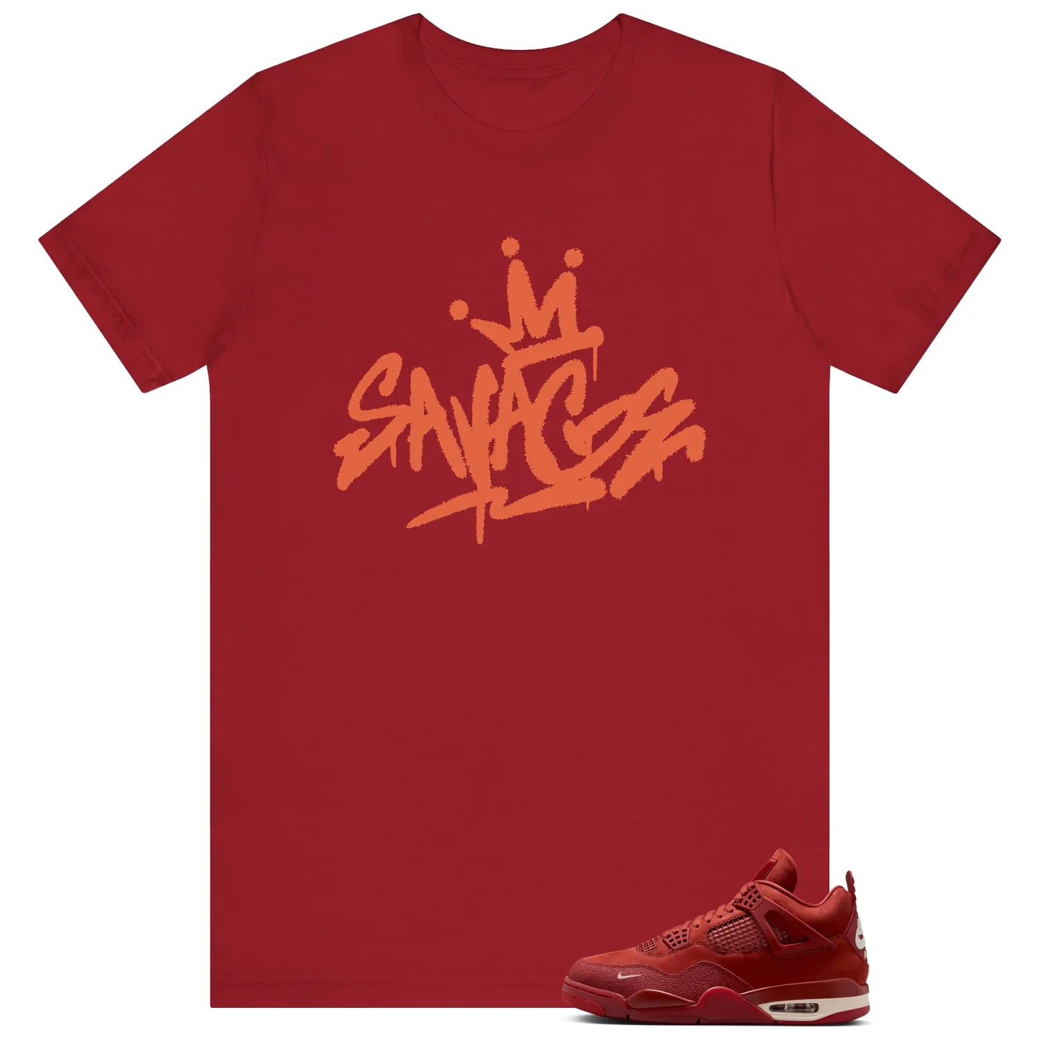 Savage Style Shirt for Nigel Sylvester x Air Jordan 4 Brick by Brick Lovers HF4340-800 T-Shirt, Sneaker Match Tee